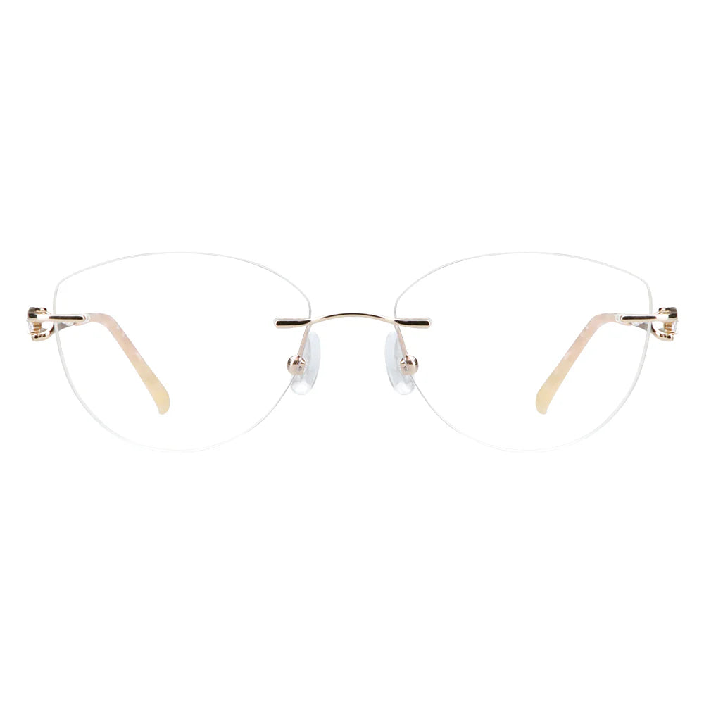 Metal Geometric Eyeglasses