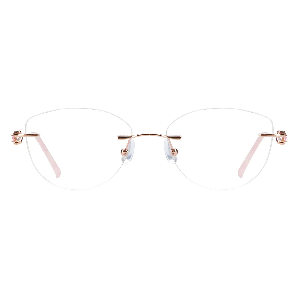 Metal Geometric Eyeglasses