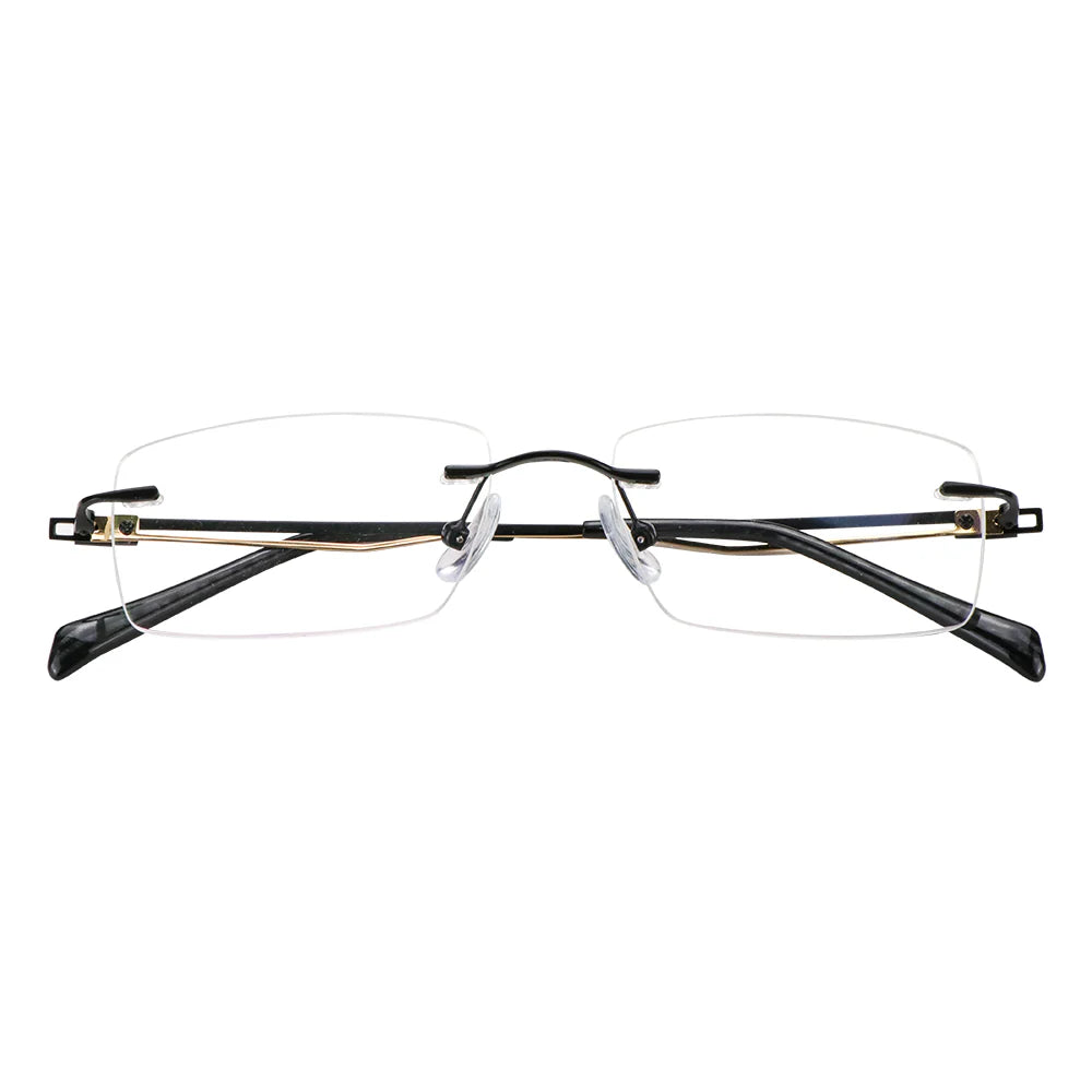 Rectangle Metal Eyeglasses