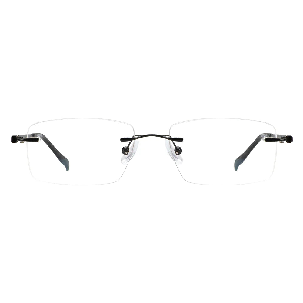 Rectangle Metal Eyeglasses