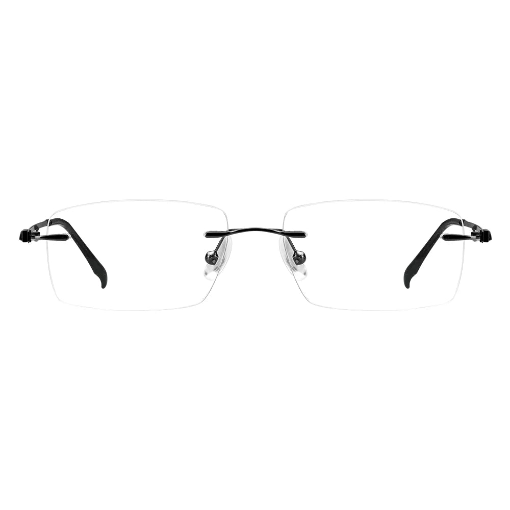 Rectangle Metal Eyeglasses