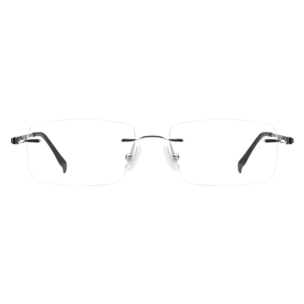 Rectangle Metal Eyeglasses