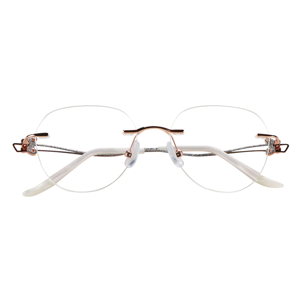 Metal Oval Eyeglasses