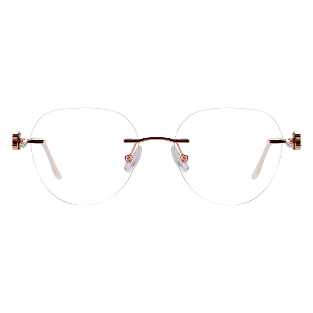 Metal Oval Eyeglasses
