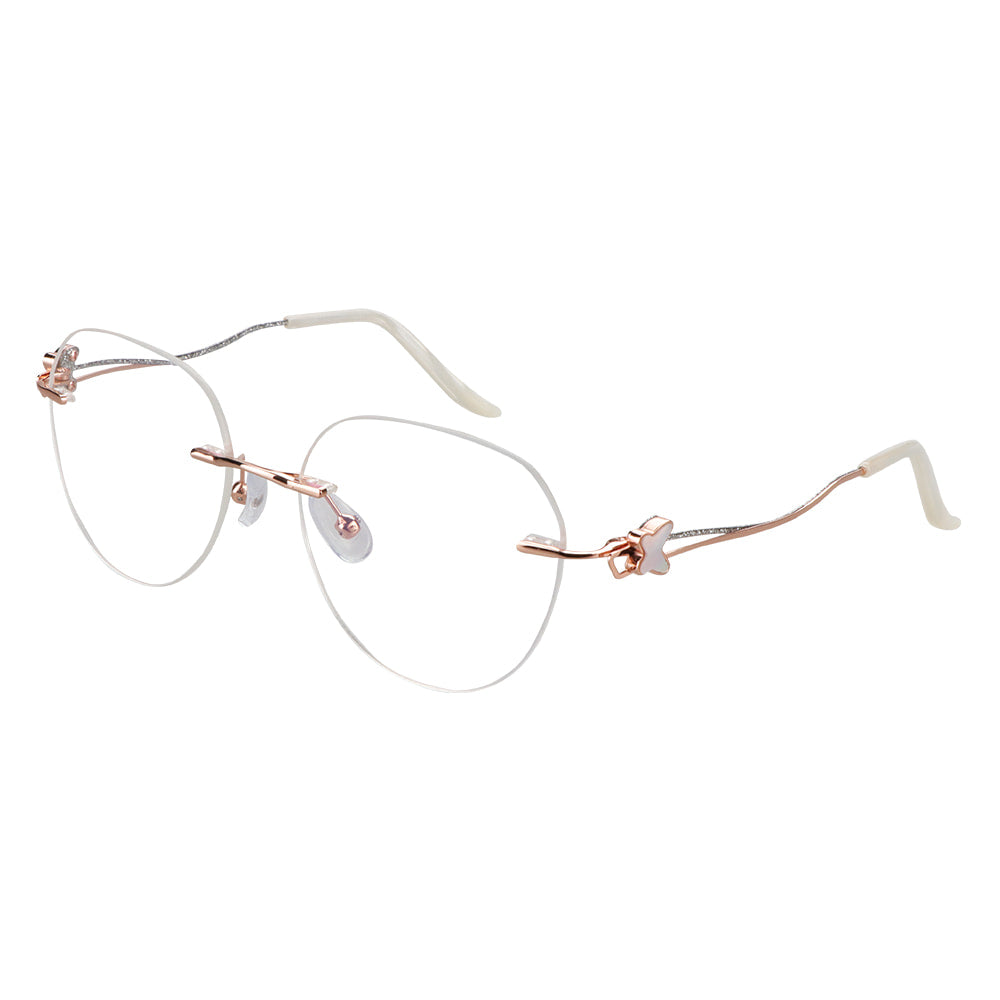 Metal Oval Eyeglasses
