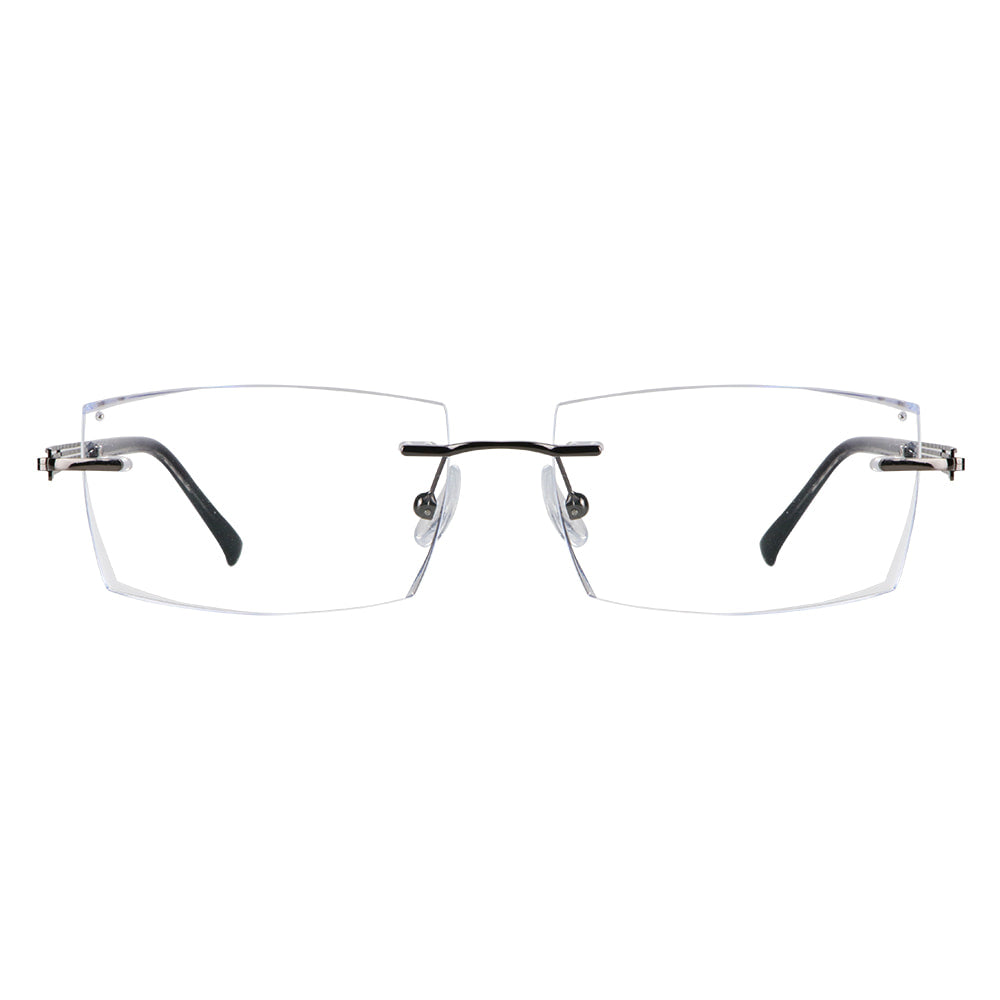 Eric Metal Rectangle Eyeglasses - LifeArtVision