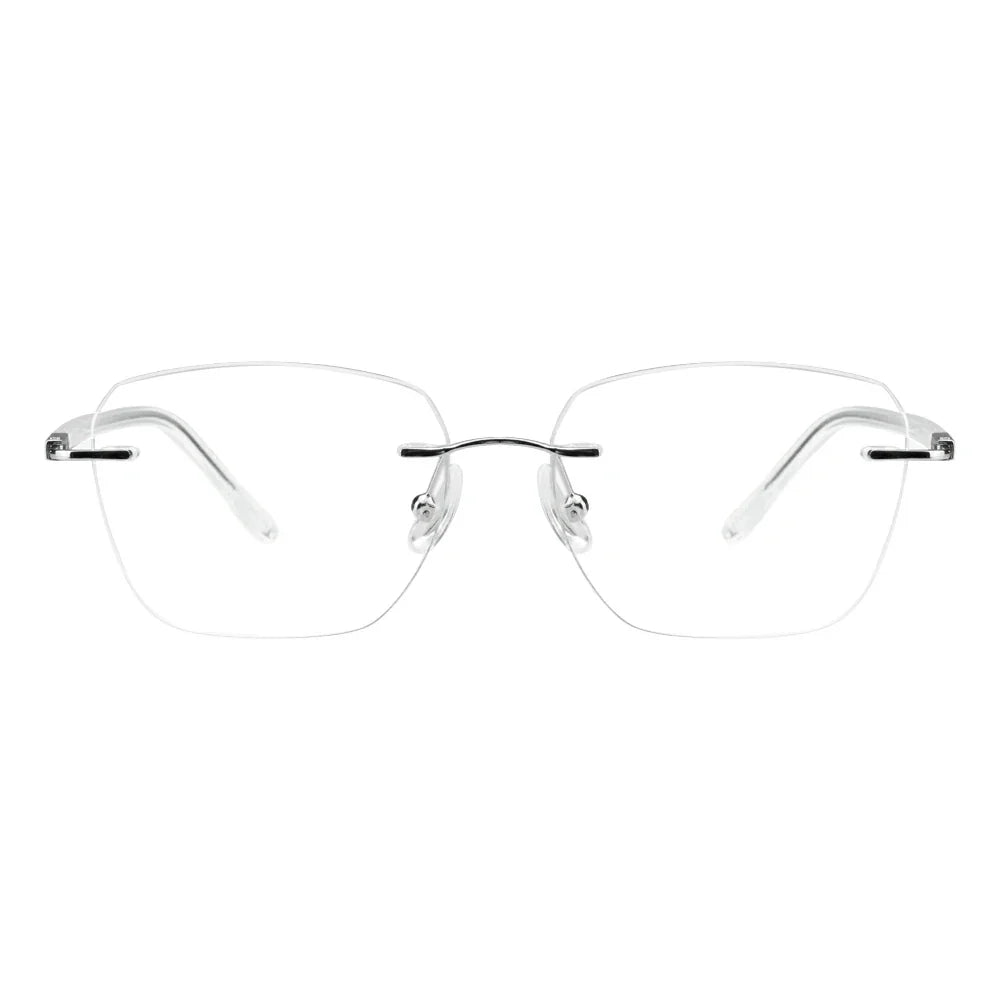 Metal Rectangle Eyeglasses