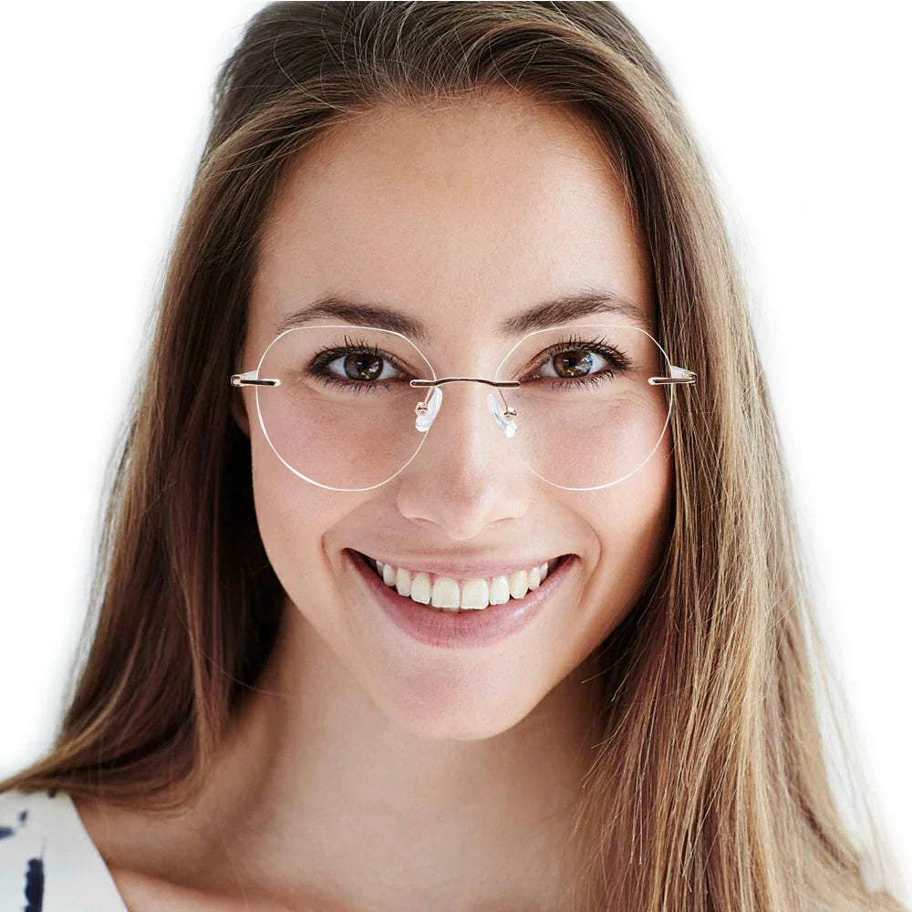 Metal Oval Eyeglasses