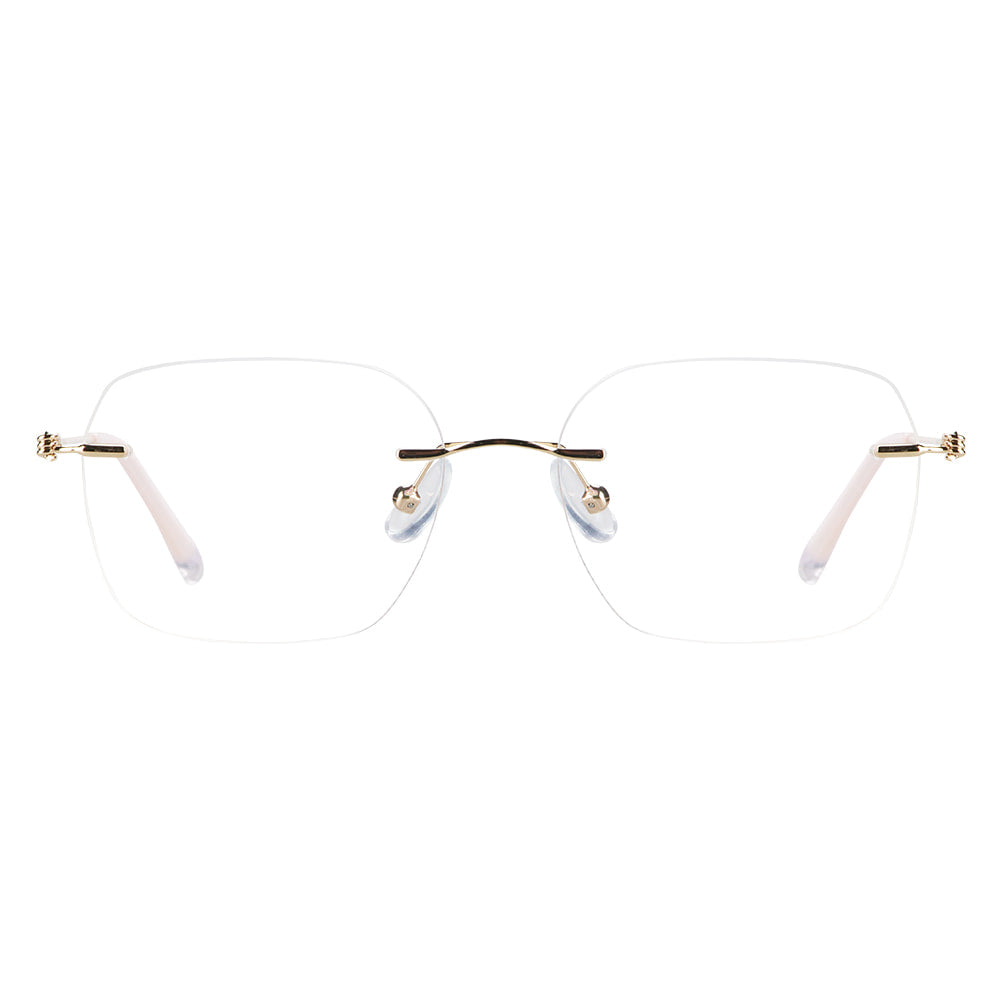 Metal Oval Eyeglasses