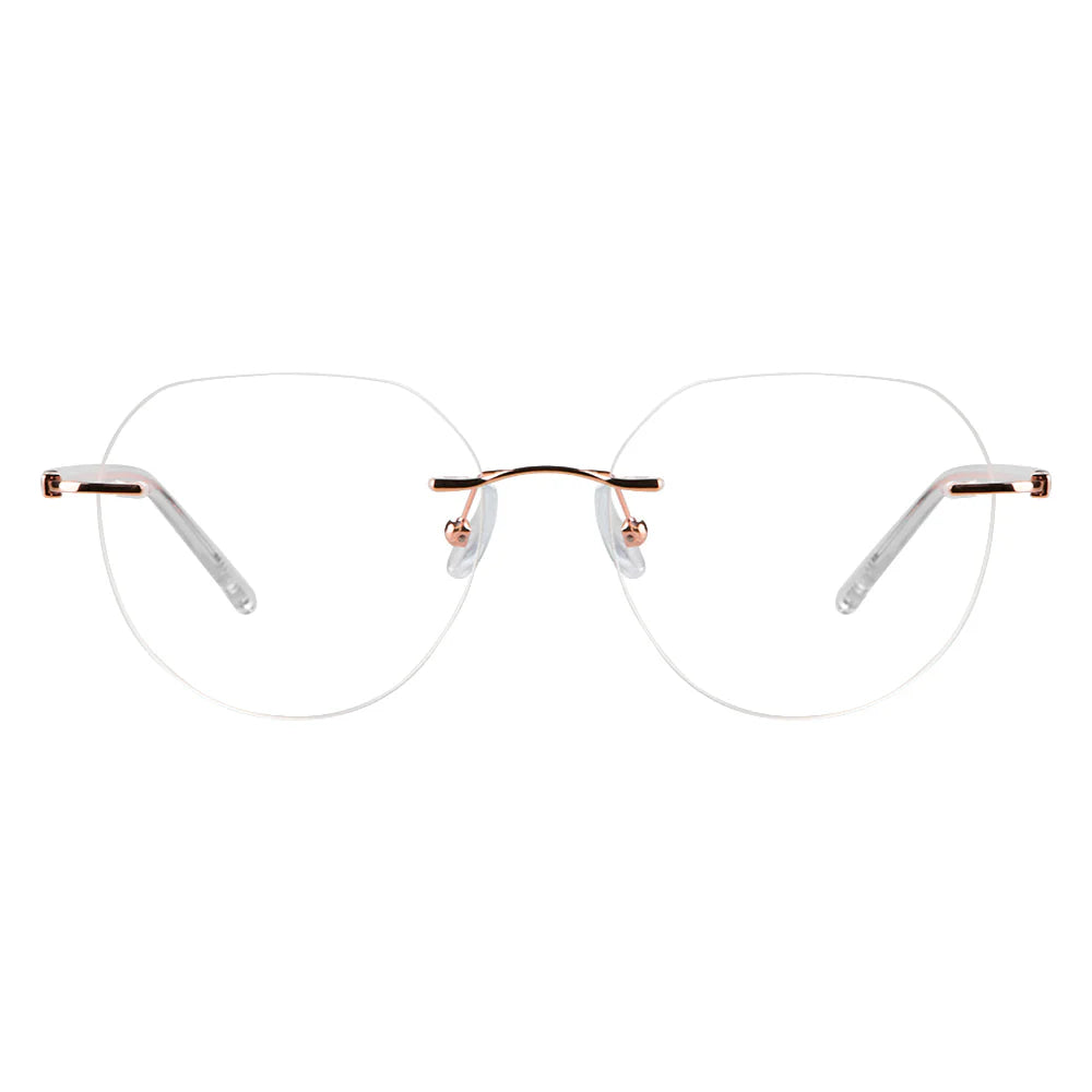 Metal Oval Eyeglasses