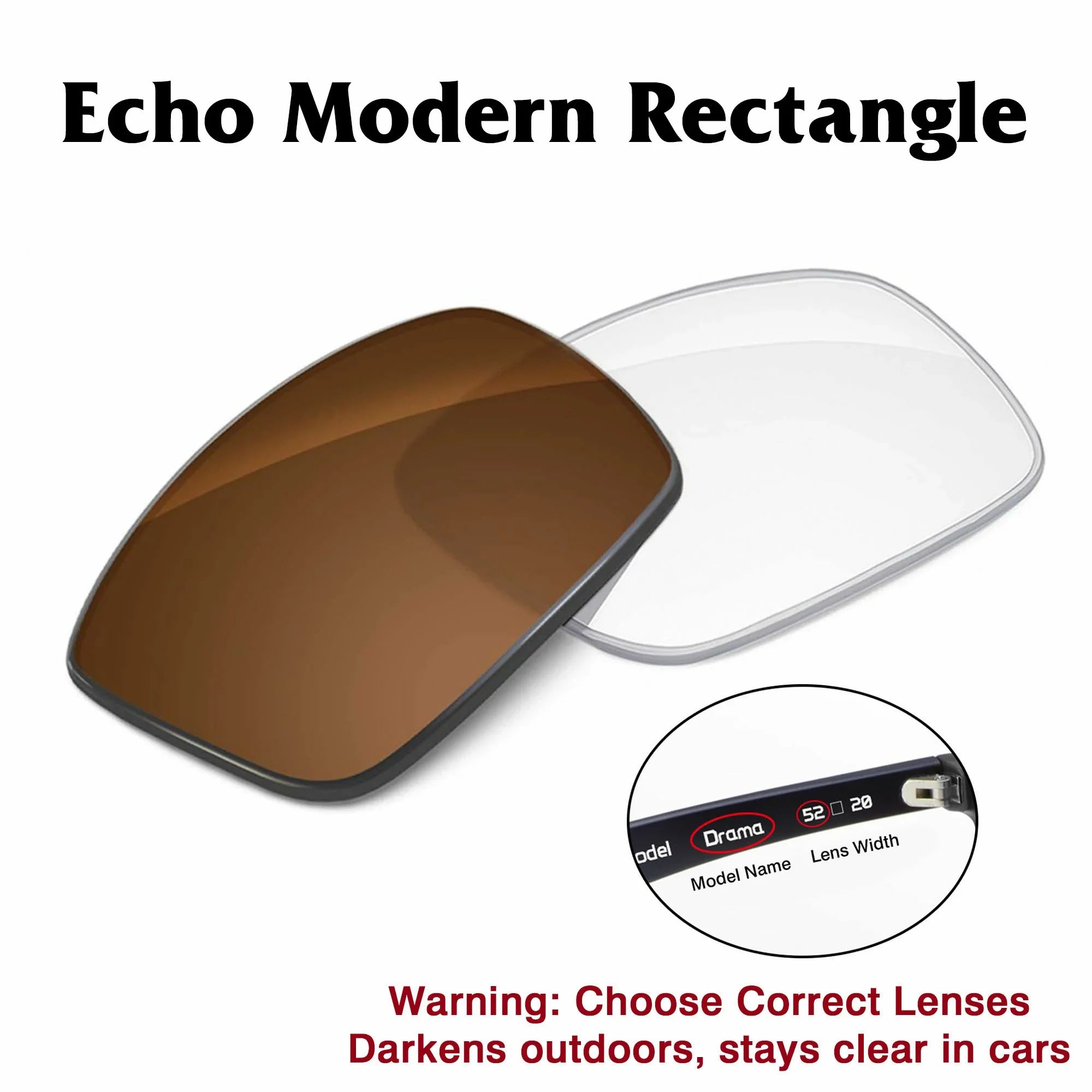 Amazon Echo Modern Rectangle Replacement Lenses
