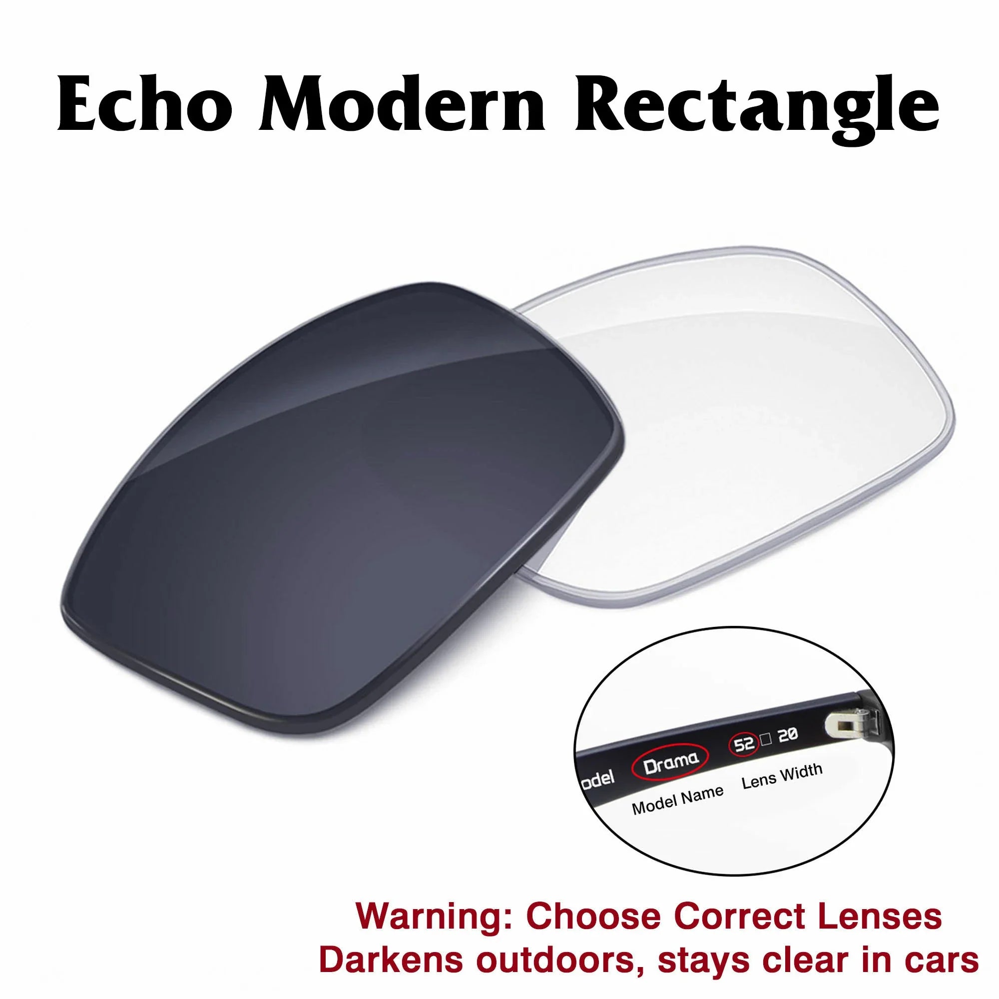 Amazon Echo Modern Rectangle Replacement Lenses