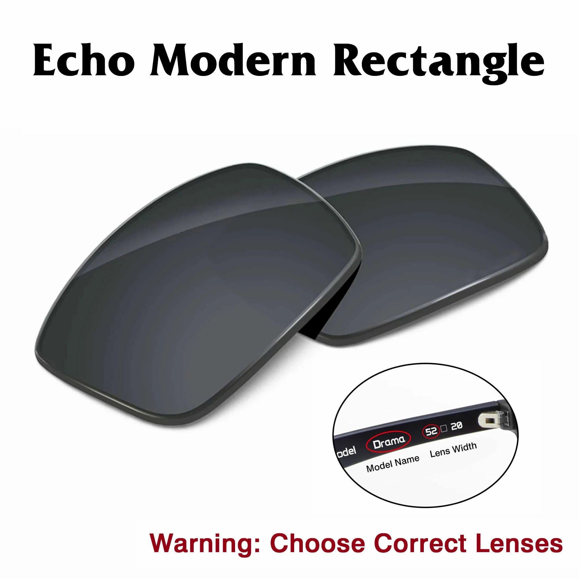 Amazon Echo Modern Rectangle Replacement Lenses