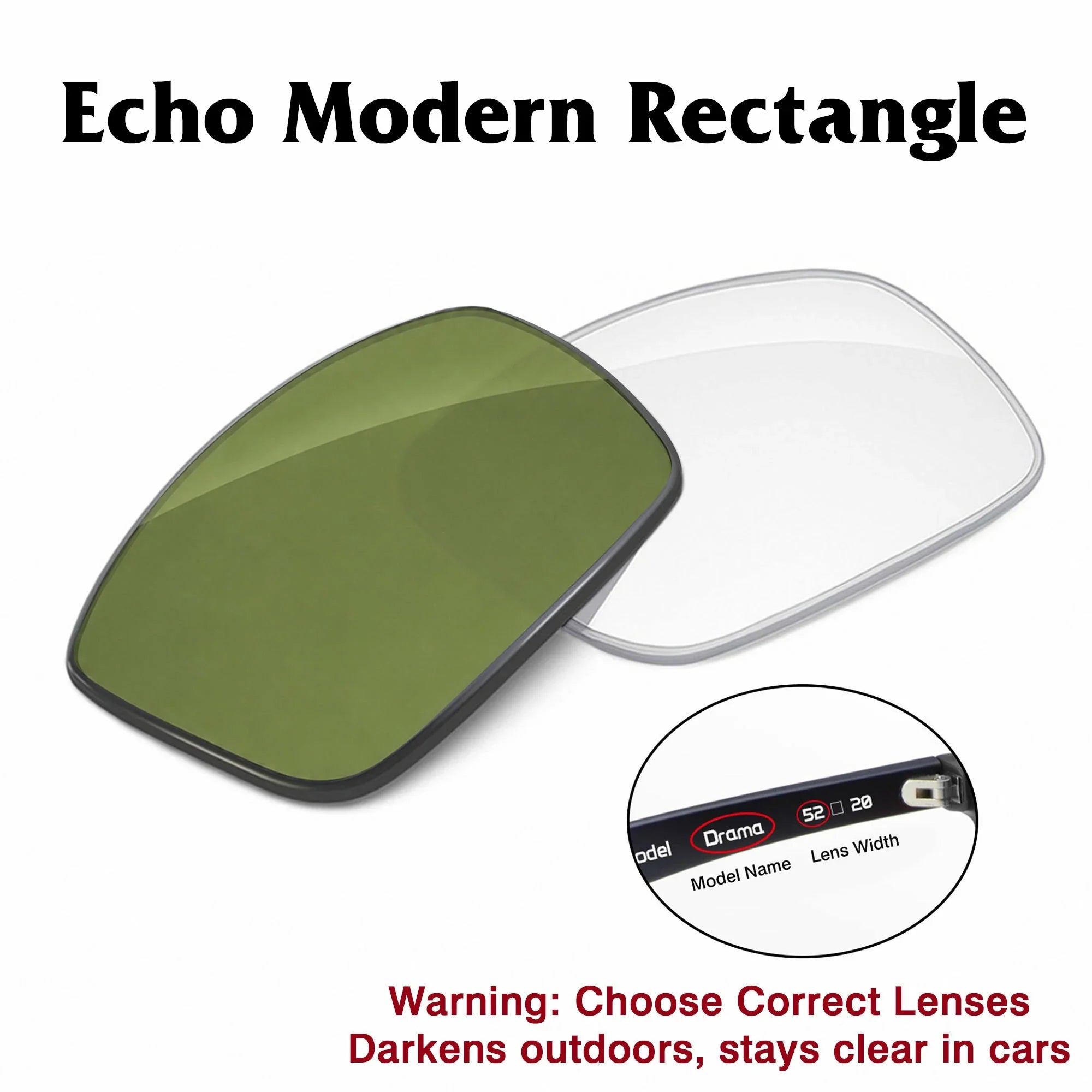 Amazon Echo Modern Rectangle Replacement Lenses