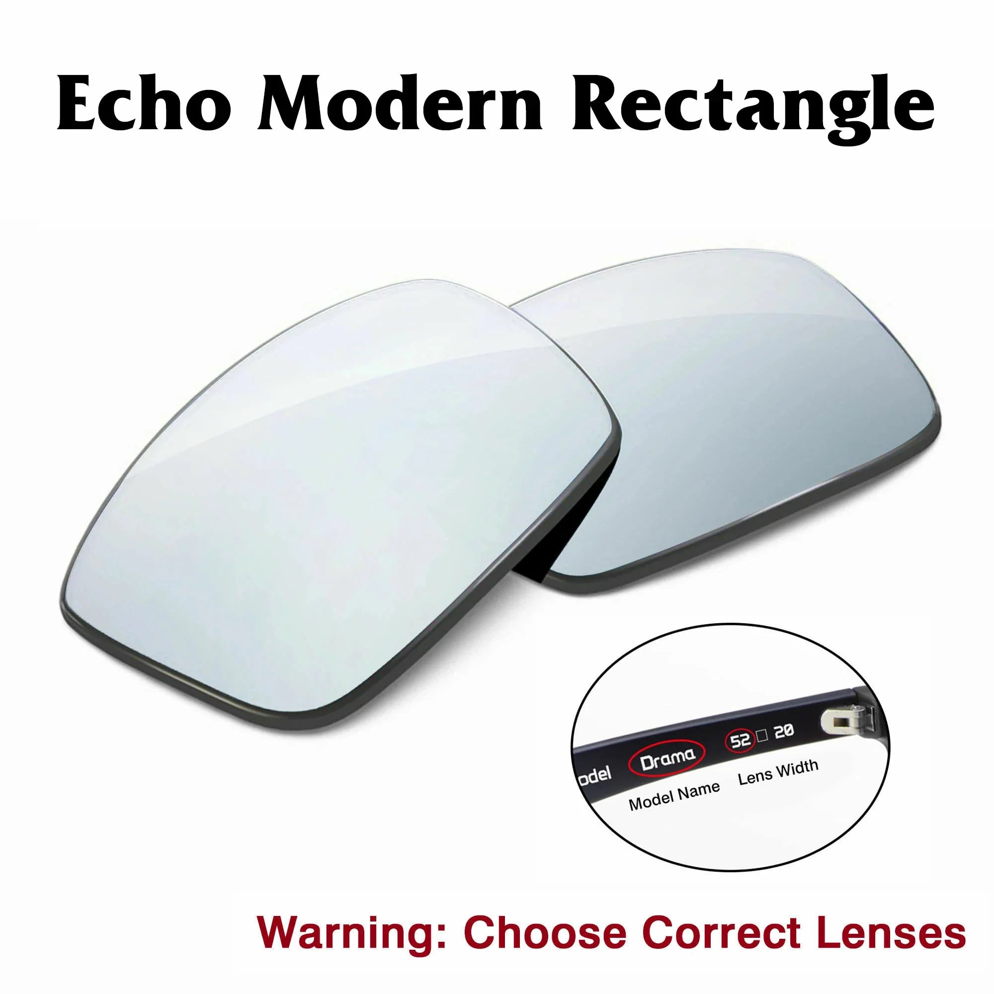 Amazon Echo Modern Rectangle Replacement Lenses