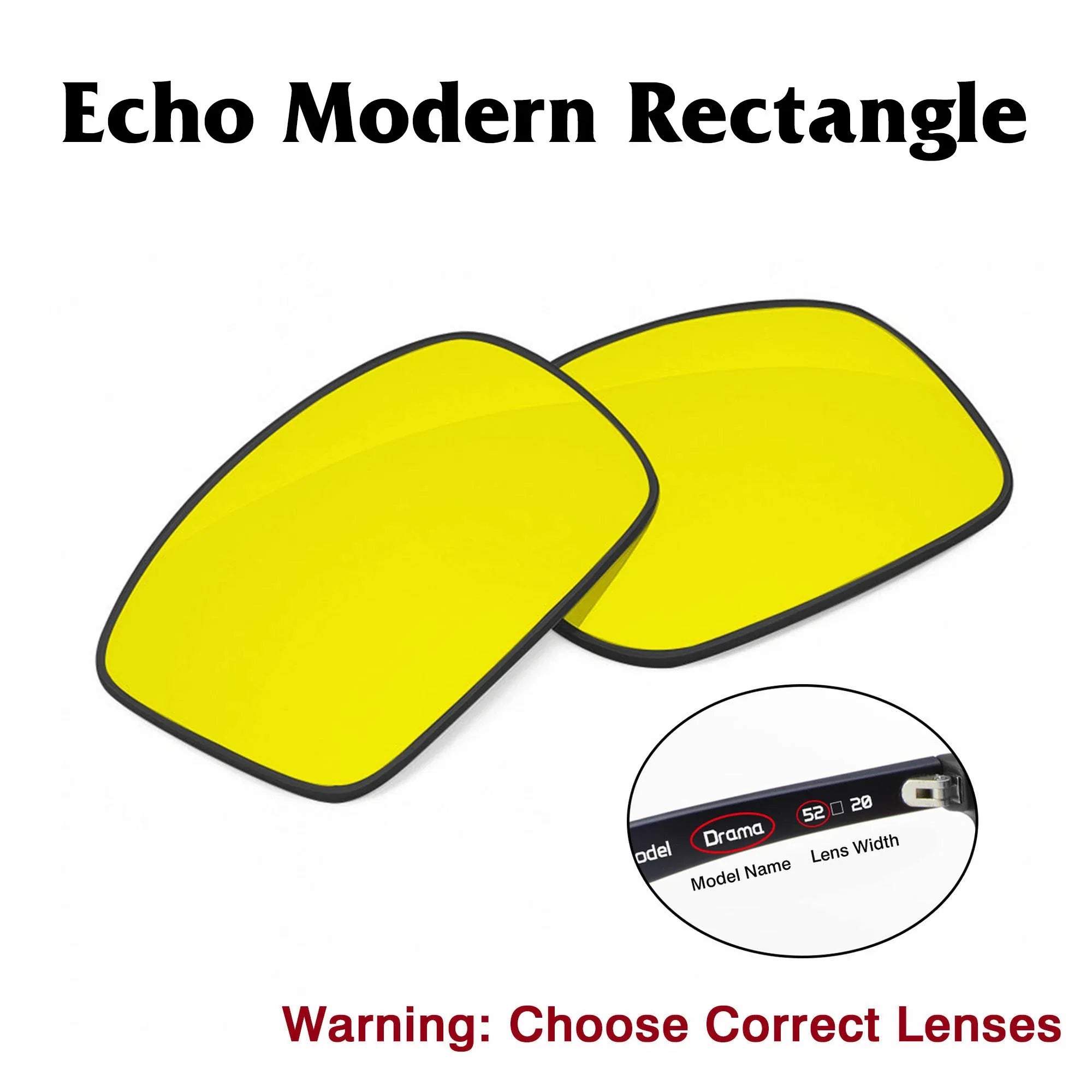 Amazon Echo Modern Rectangle Replacement Lenses