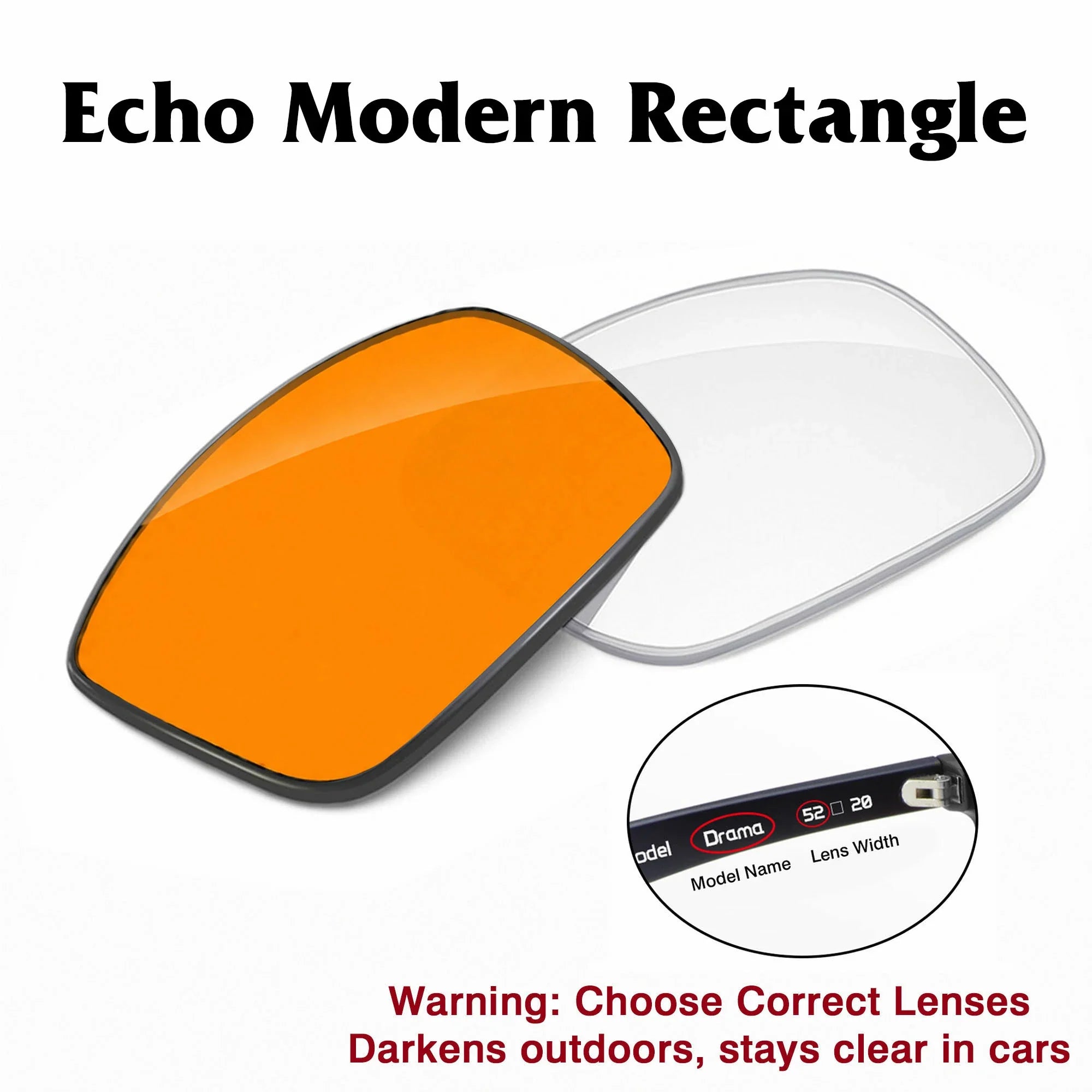 Amazon Echo Modern Rectangle Replacement Lenses