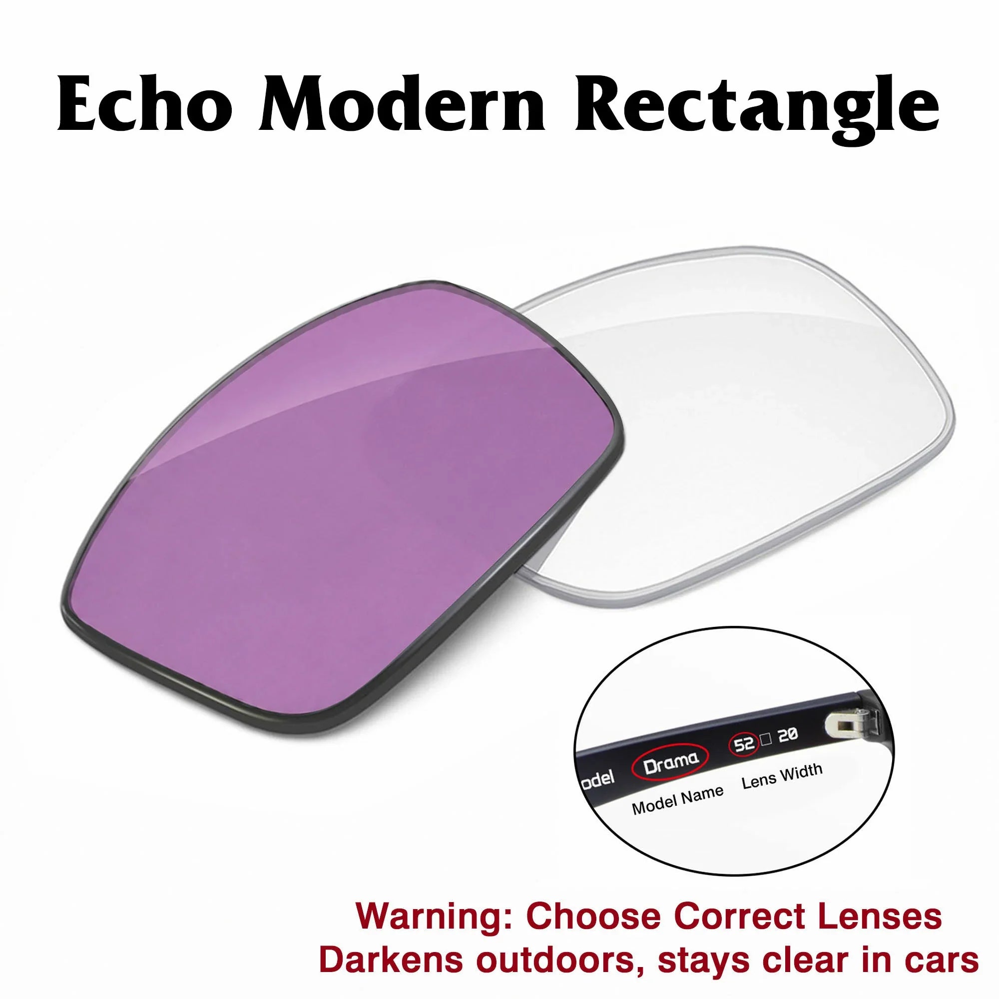 Amazon Echo Modern Rectangle Replacement Lenses
