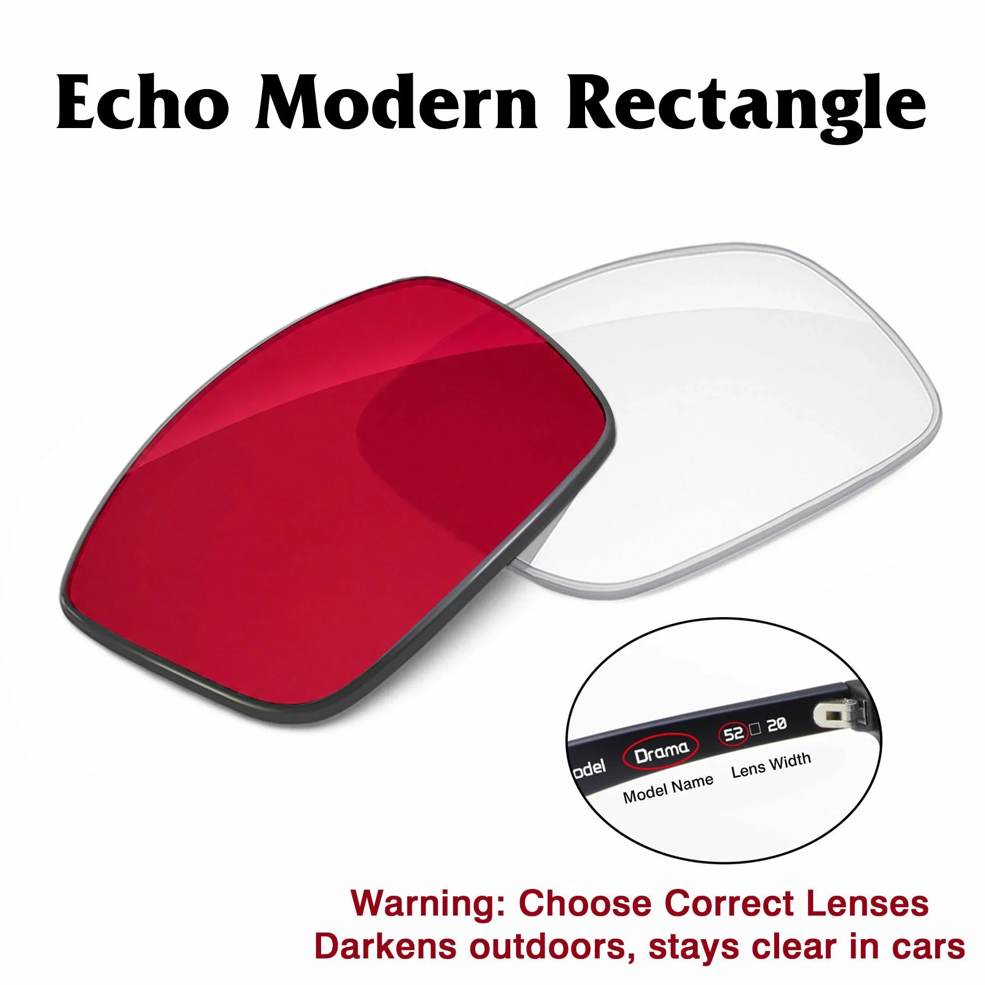 Amazon Echo Modern Rectangle Replacement Lenses