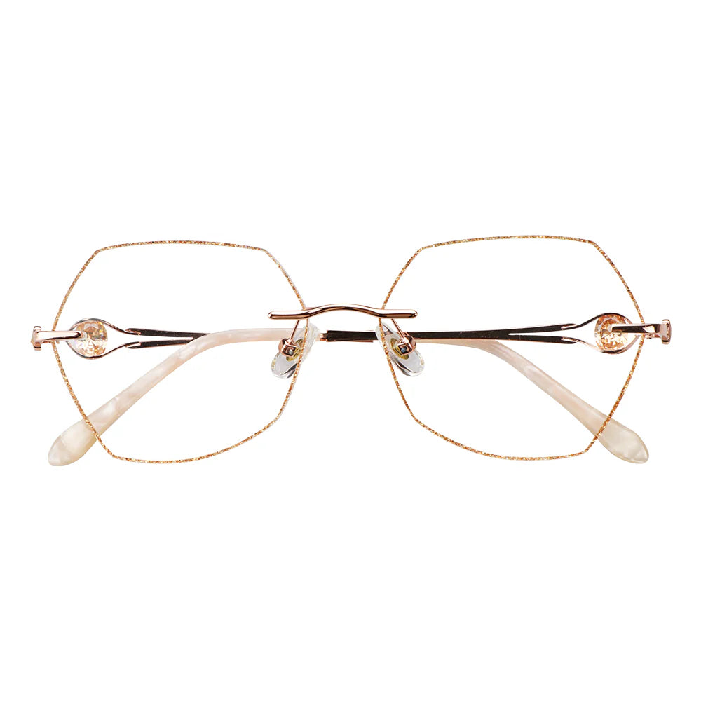 Metal Geometric Eyeglasses