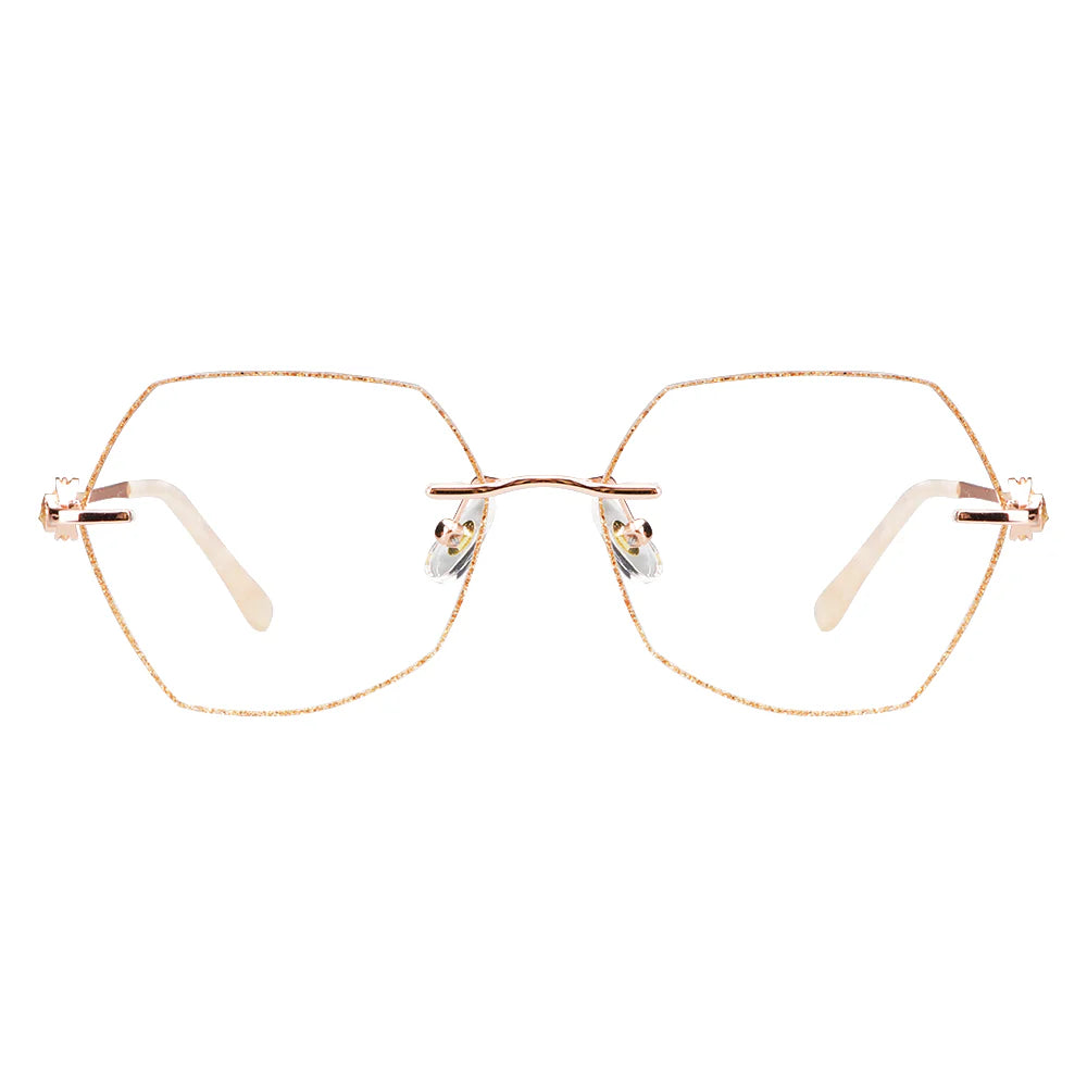 Metal Geometric Eyeglasses