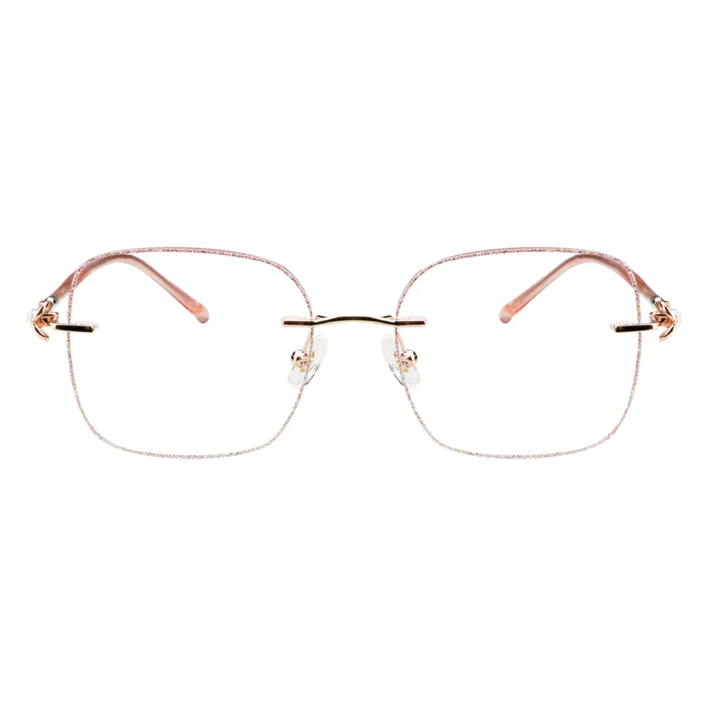 Metal Square Eyeglasses