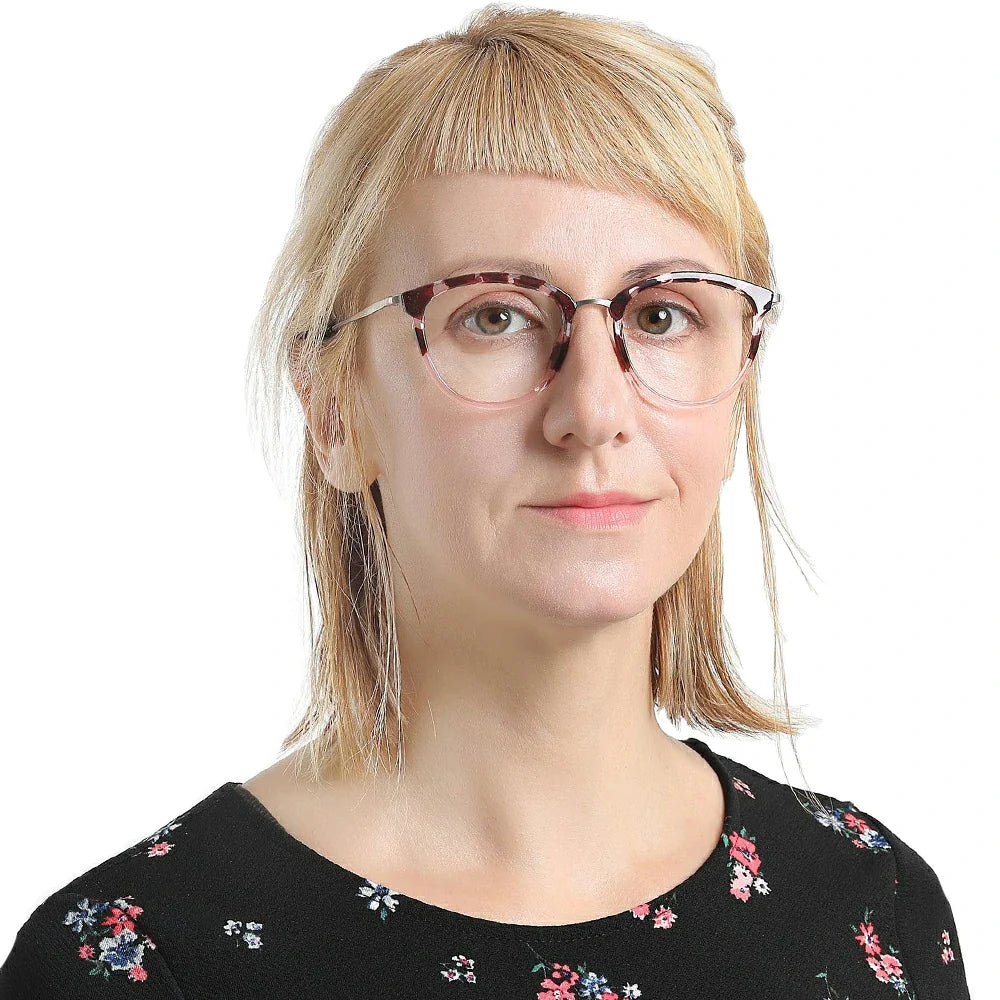 Metal Oval Eyeglasses