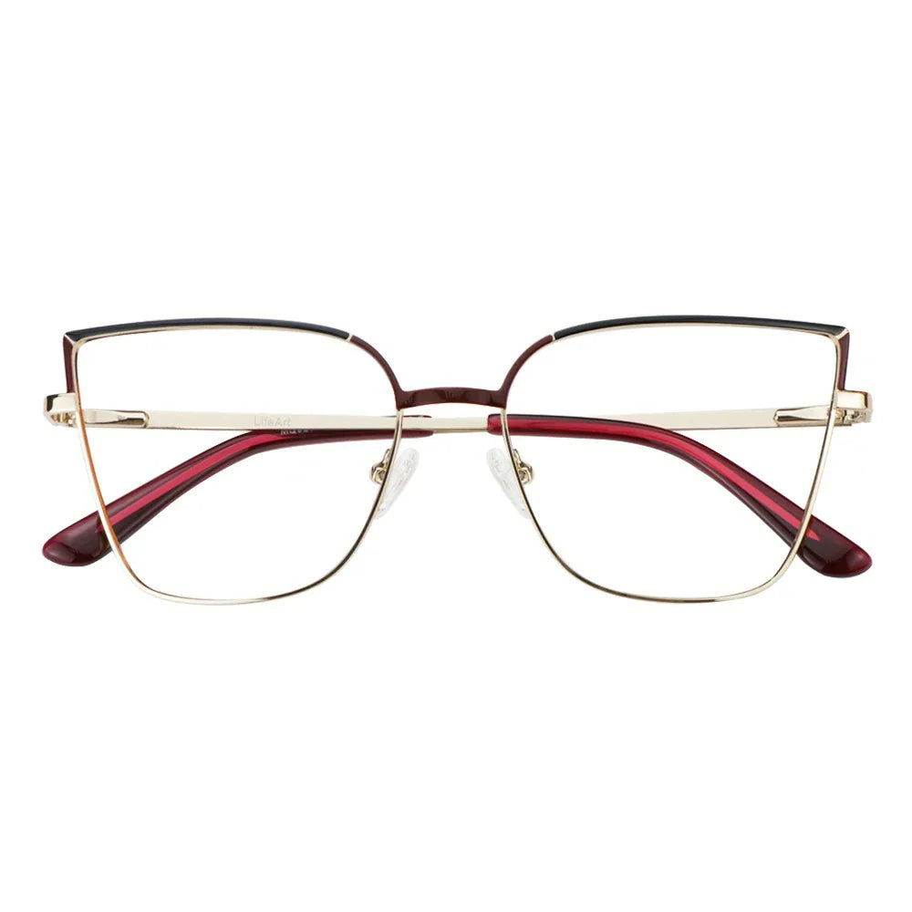 Metal Cat-Eye Eyeglasses
