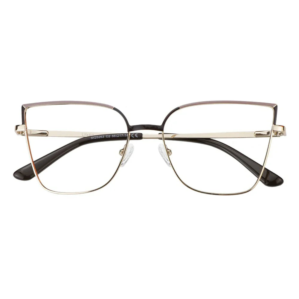 Metal Cat-Eye Eyeglasses