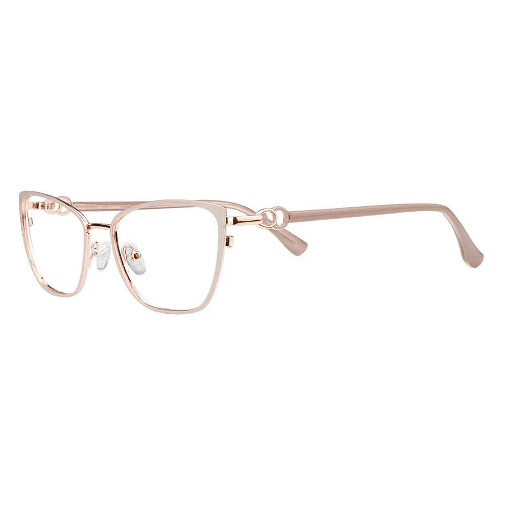 Metal Cat-Eye Eyeglasses