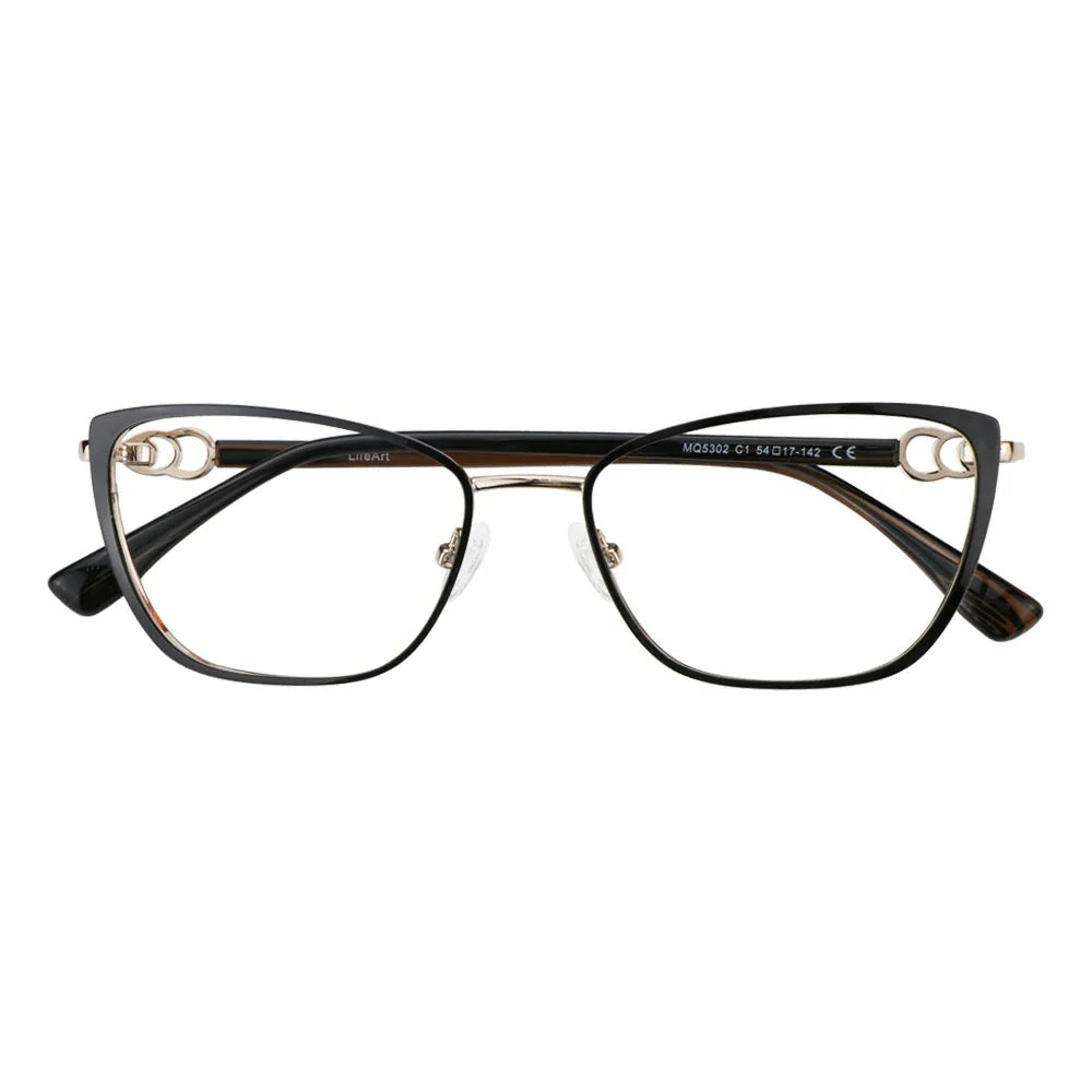 Metal Cat-Eye Eyeglasses