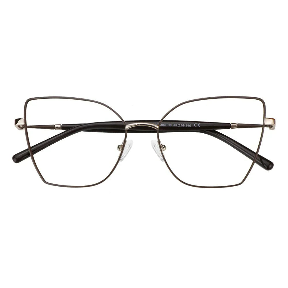 Metal Cat-Eye Eyeglasses
