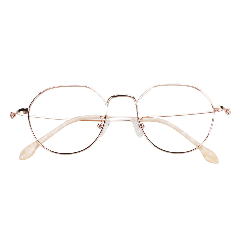  Metal Geometric Eyeglasses