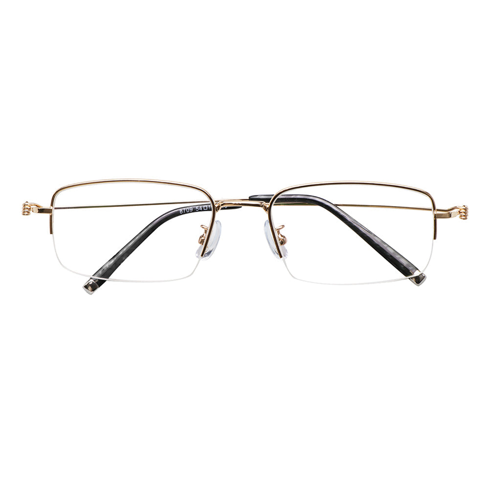 Metal Rectangular Eyeglasses