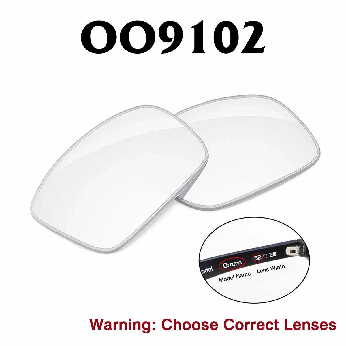 Oakley OO9102 Replacement Lenses (57 mm)