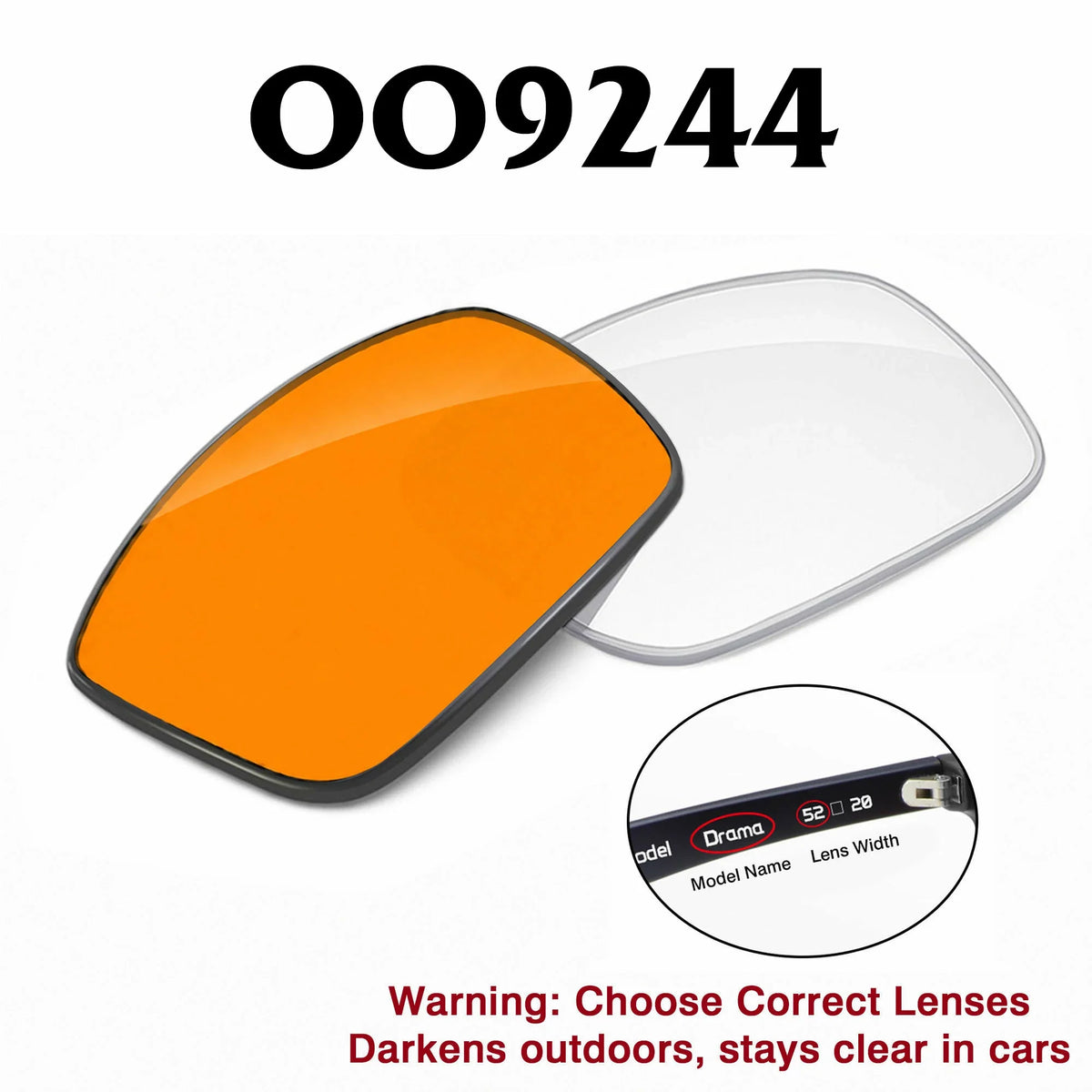 Holbrook™ (Low Bridge) Replacement Lenses OO9244