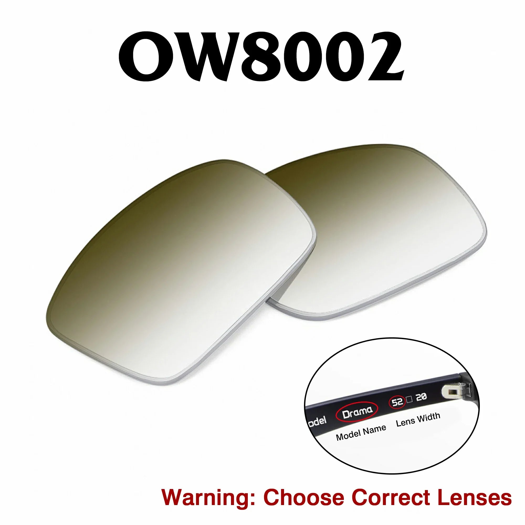Oakley Meta HSTN Replacement Lenses OW8002