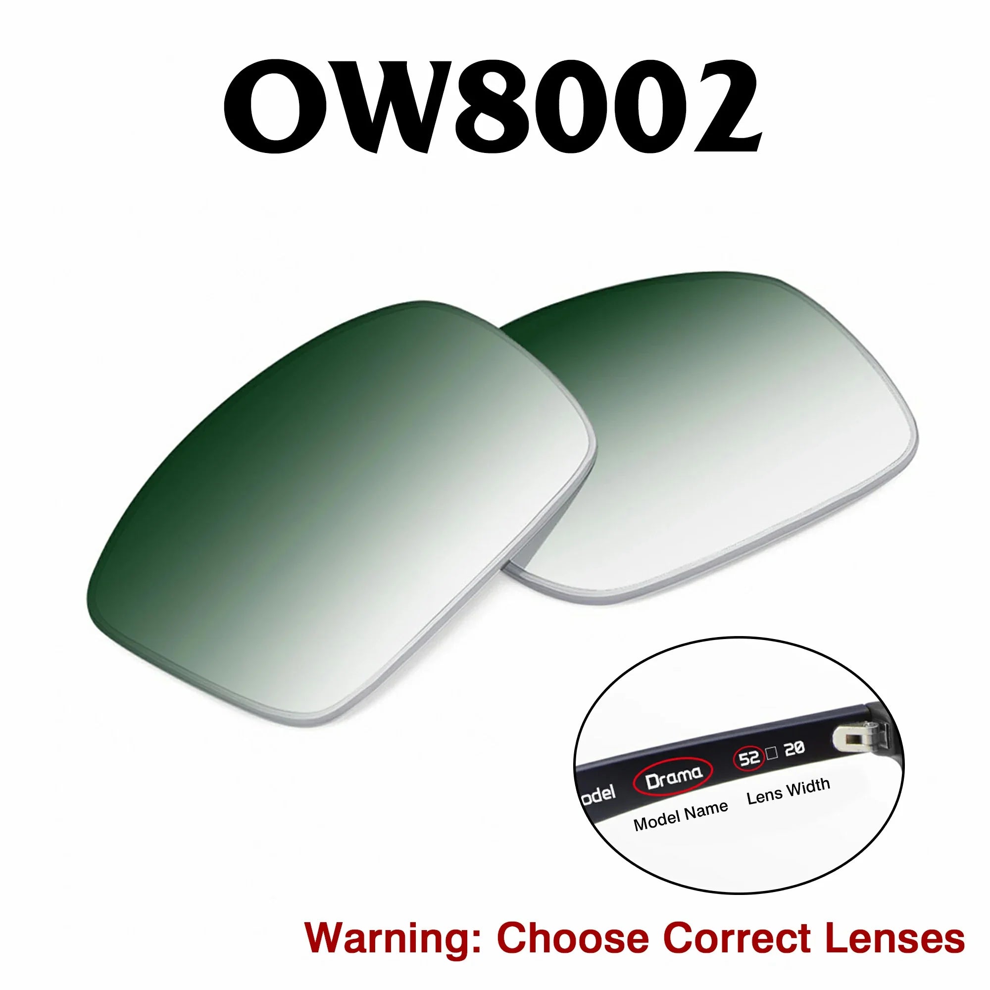 Oakley Meta HSTN Replacement Lenses OW8002
