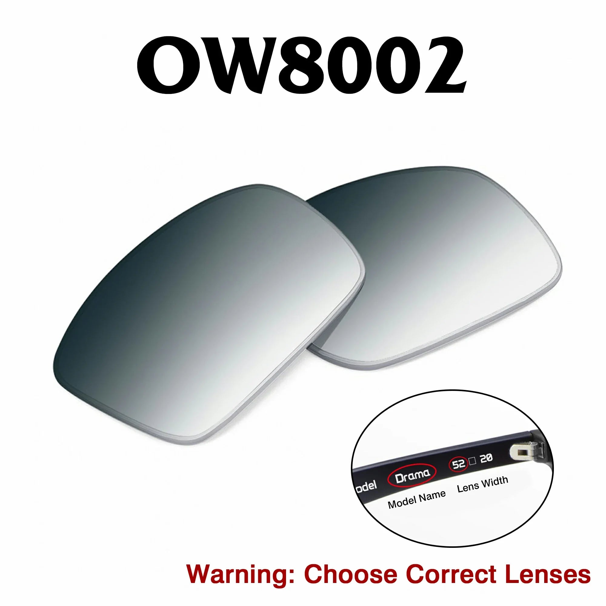 Oakley Meta HSTN Replacement Lenses OW8002