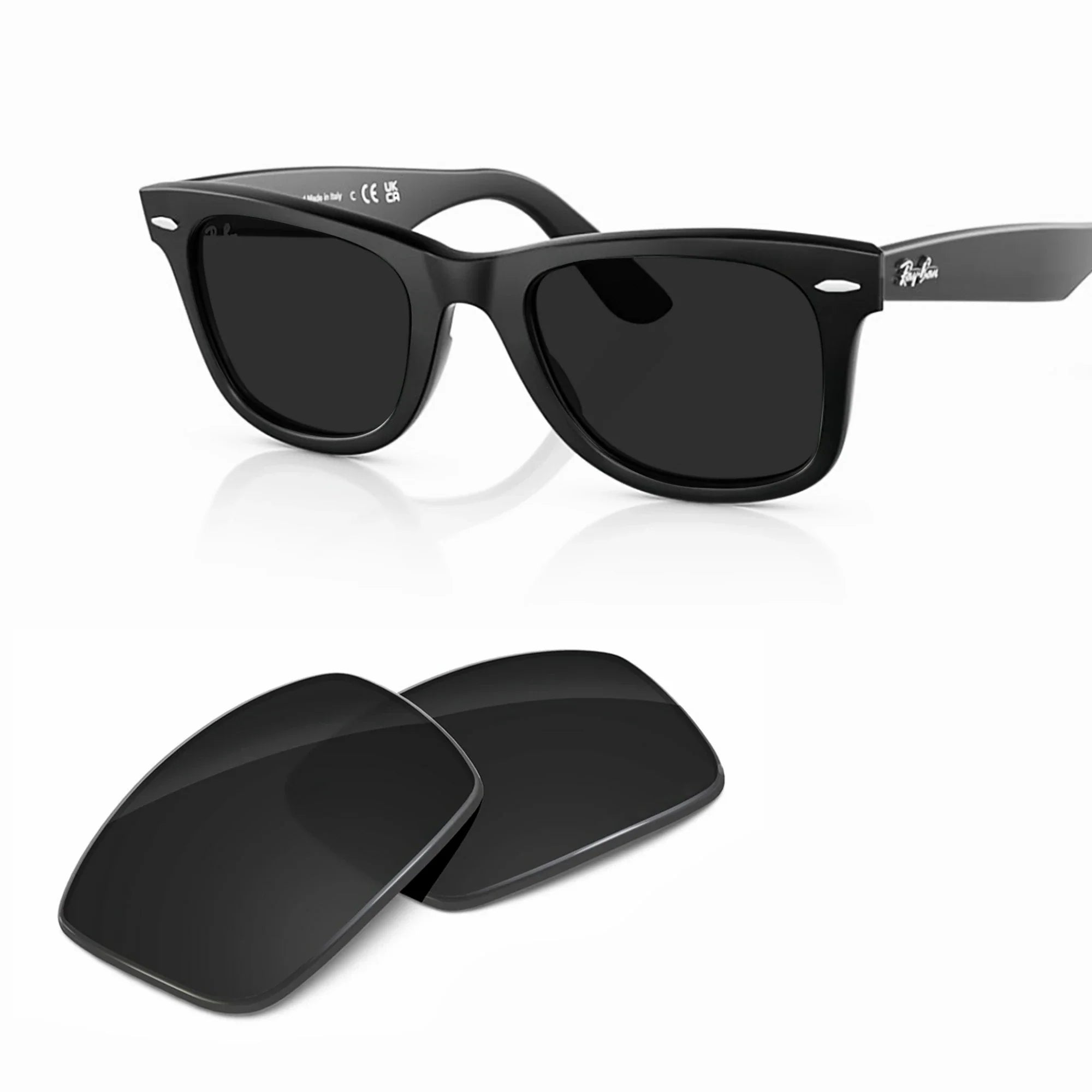 Ray-Ban RB2140F Original Wayfarer Classic Replacement Lenses
