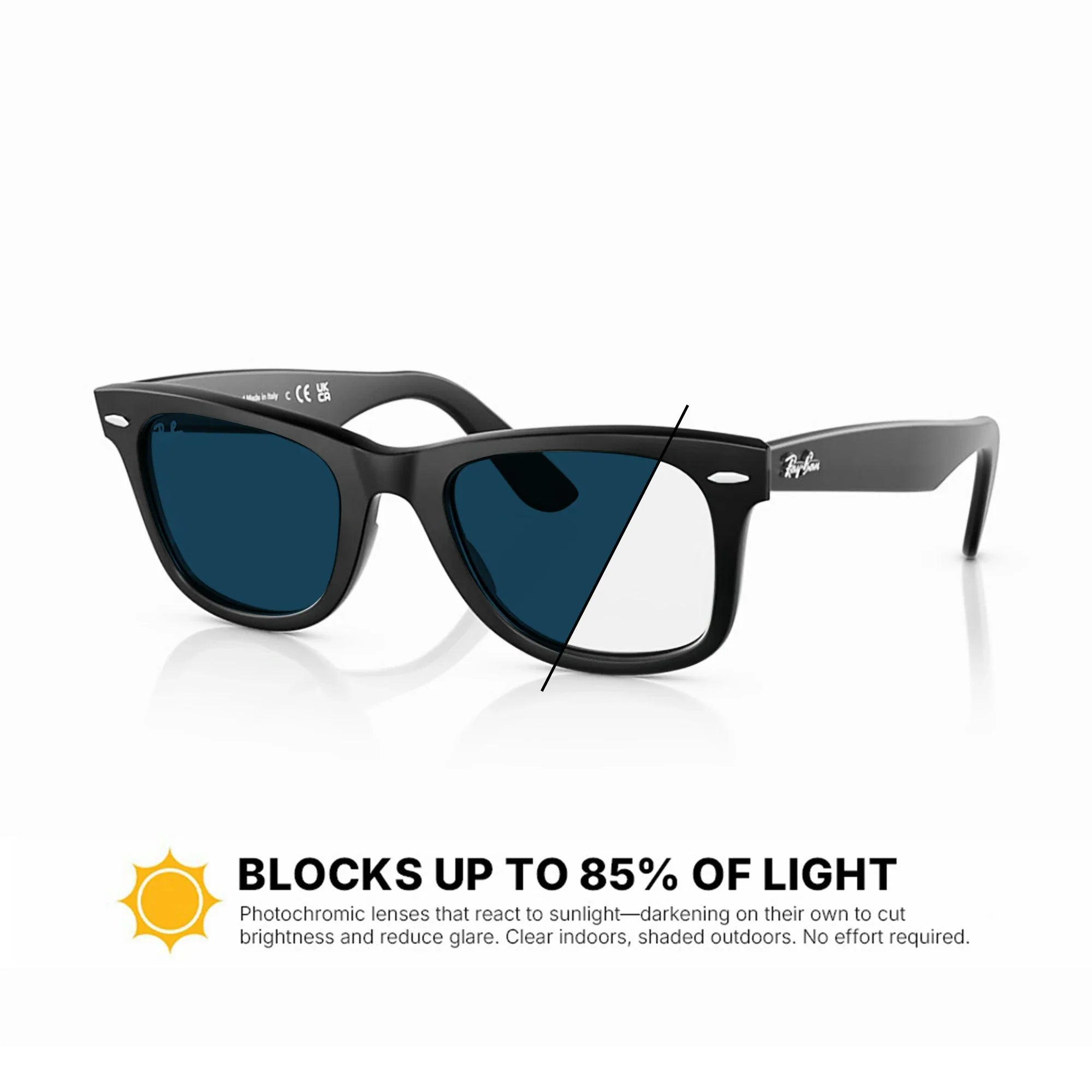 Ray-Ban RB2140F Original Wayfarer Classic Replacement Lenses
