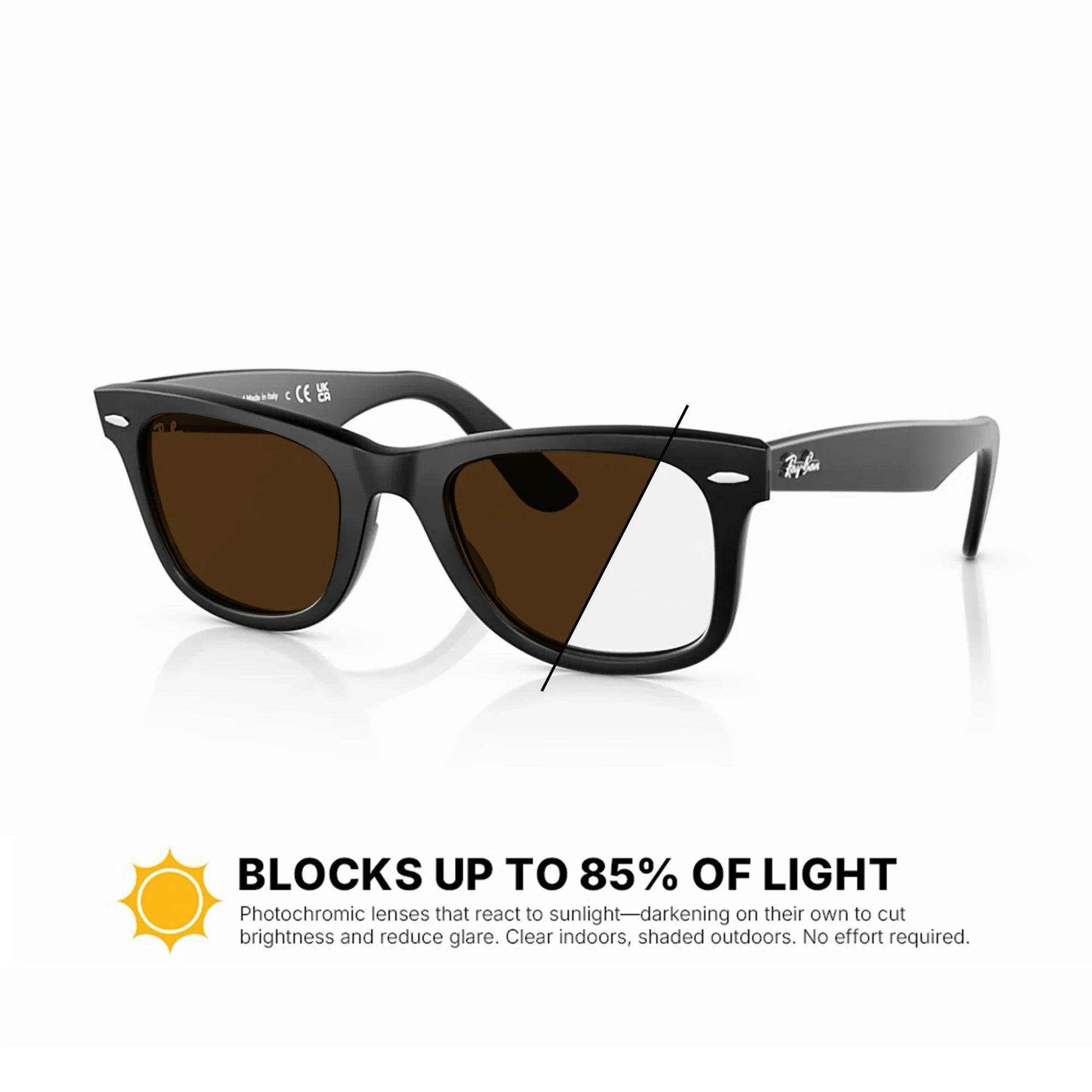 Ray-Ban RB2140F Original Wayfarer Classic Replacement Lenses