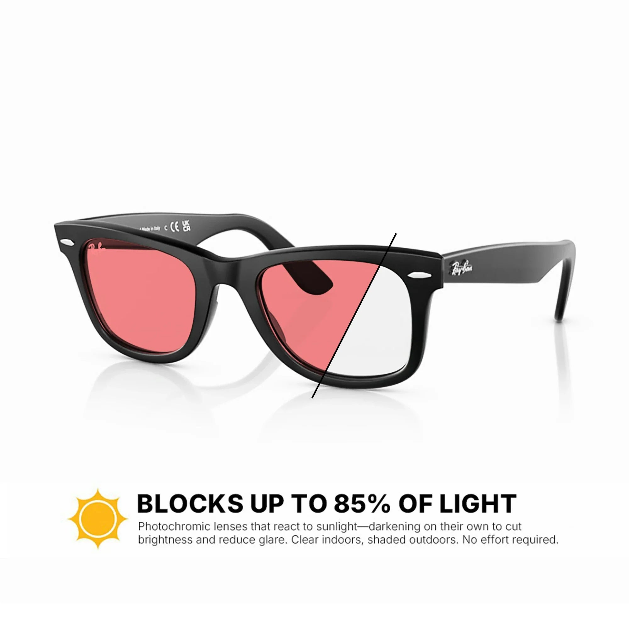 Ray-Ban RB2140F Original Wayfarer Classic Replacement Lenses