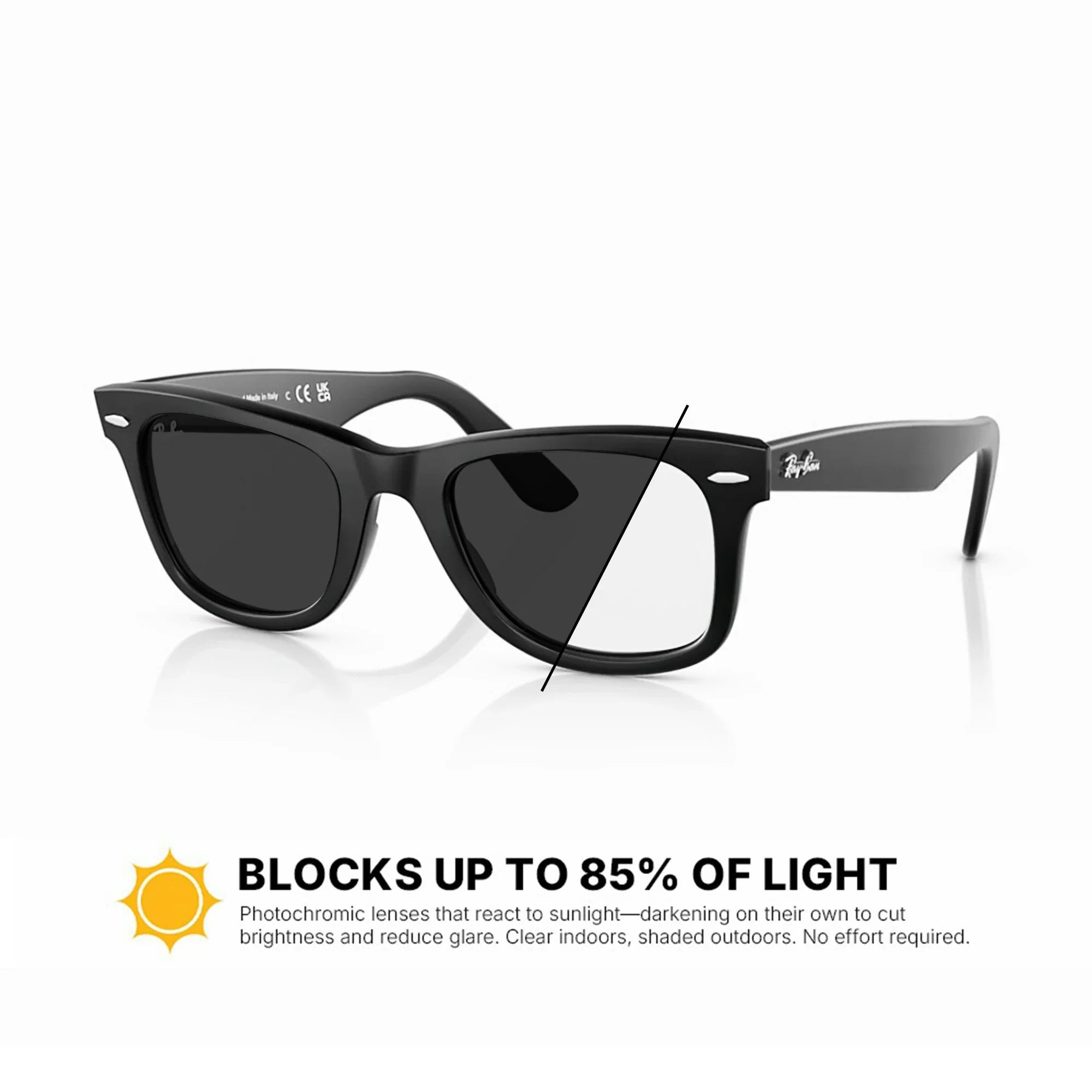 Ray-Ban RB2140F Original Wayfarer Classic Replacement Lenses