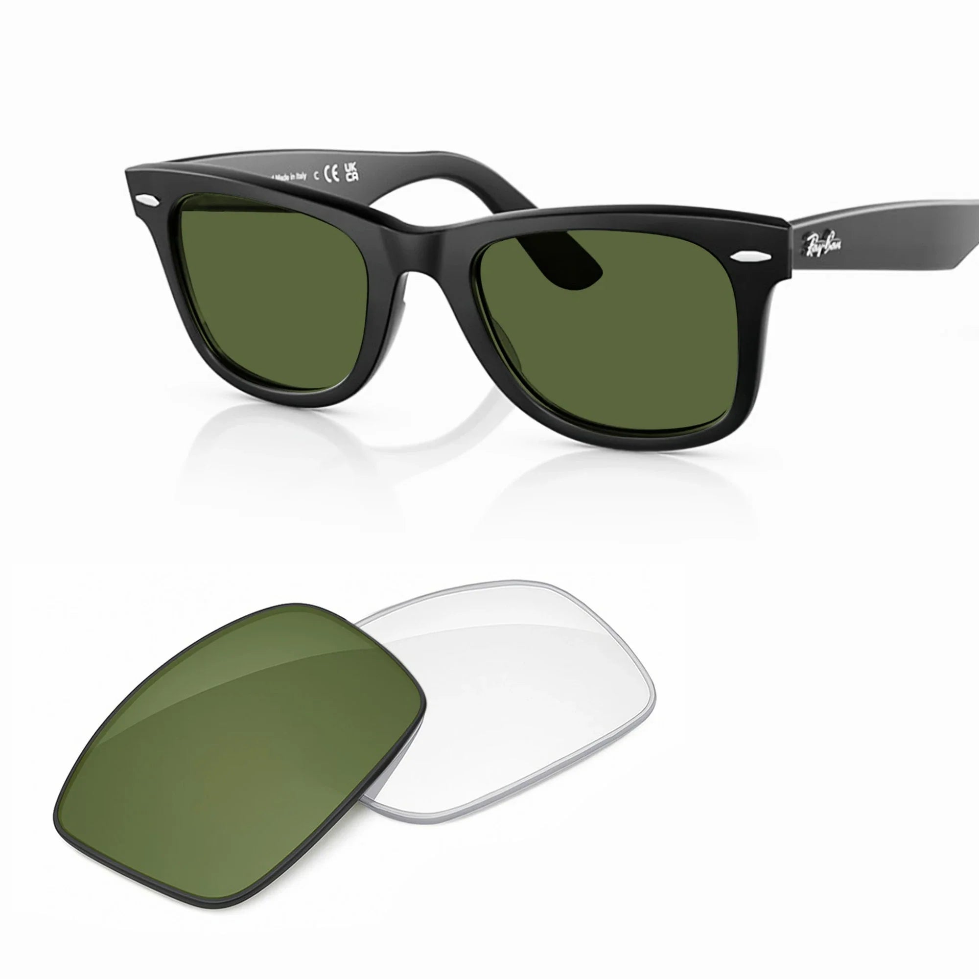 Ray-Ban RB2140F Original Wayfarer Classic Replacement Lenses