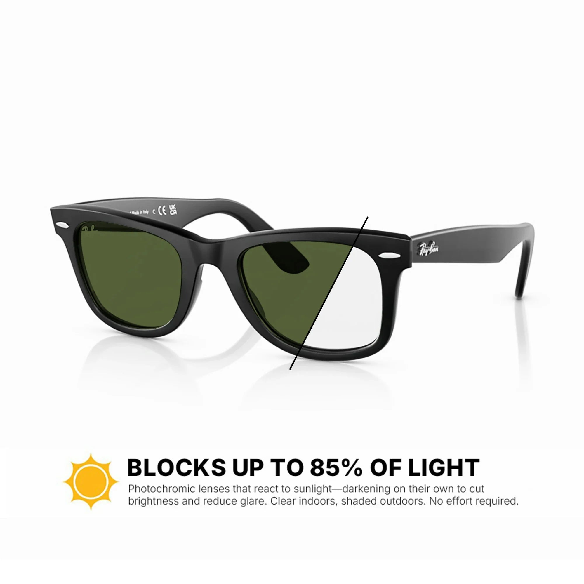 Ray-Ban RB2140F Original Wayfarer Classic Replacement Lenses