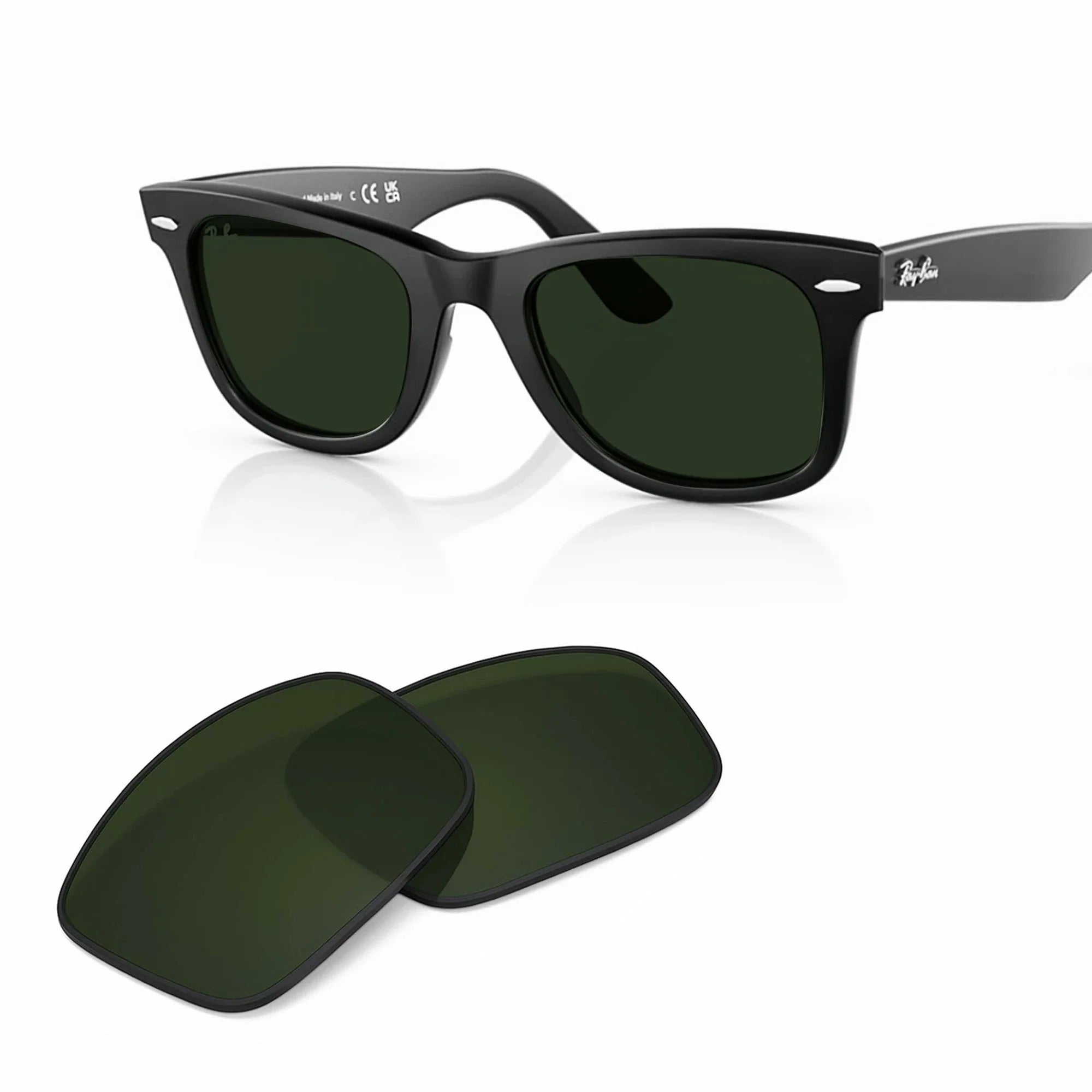 Ray-Ban RB2140F Original Wayfarer Classic Replacement Lenses