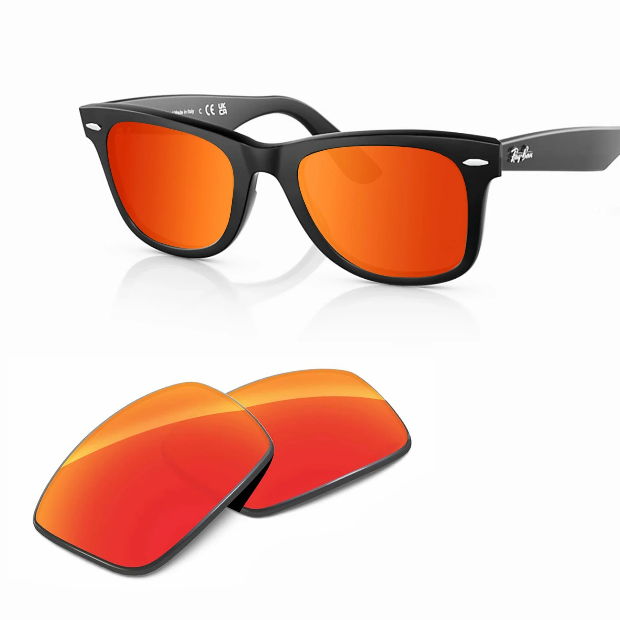 Ray-Ban RB2140F Original Wayfarer Classic Replacement Lenses