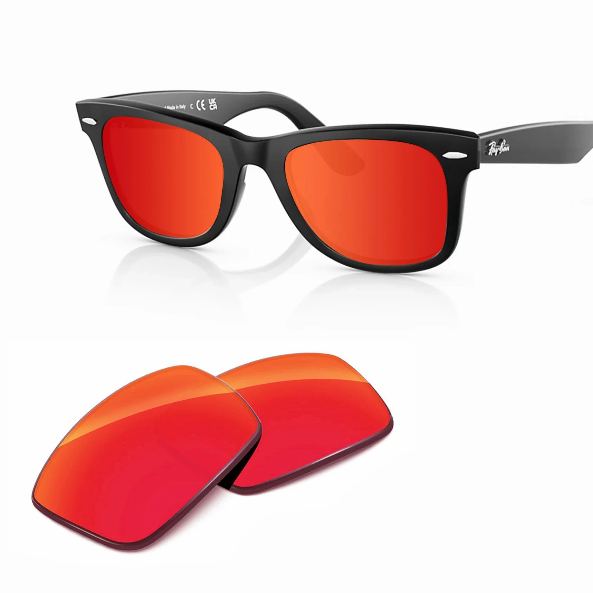 Ray-Ban RB2140F Original Wayfarer Classic Replacement Lenses