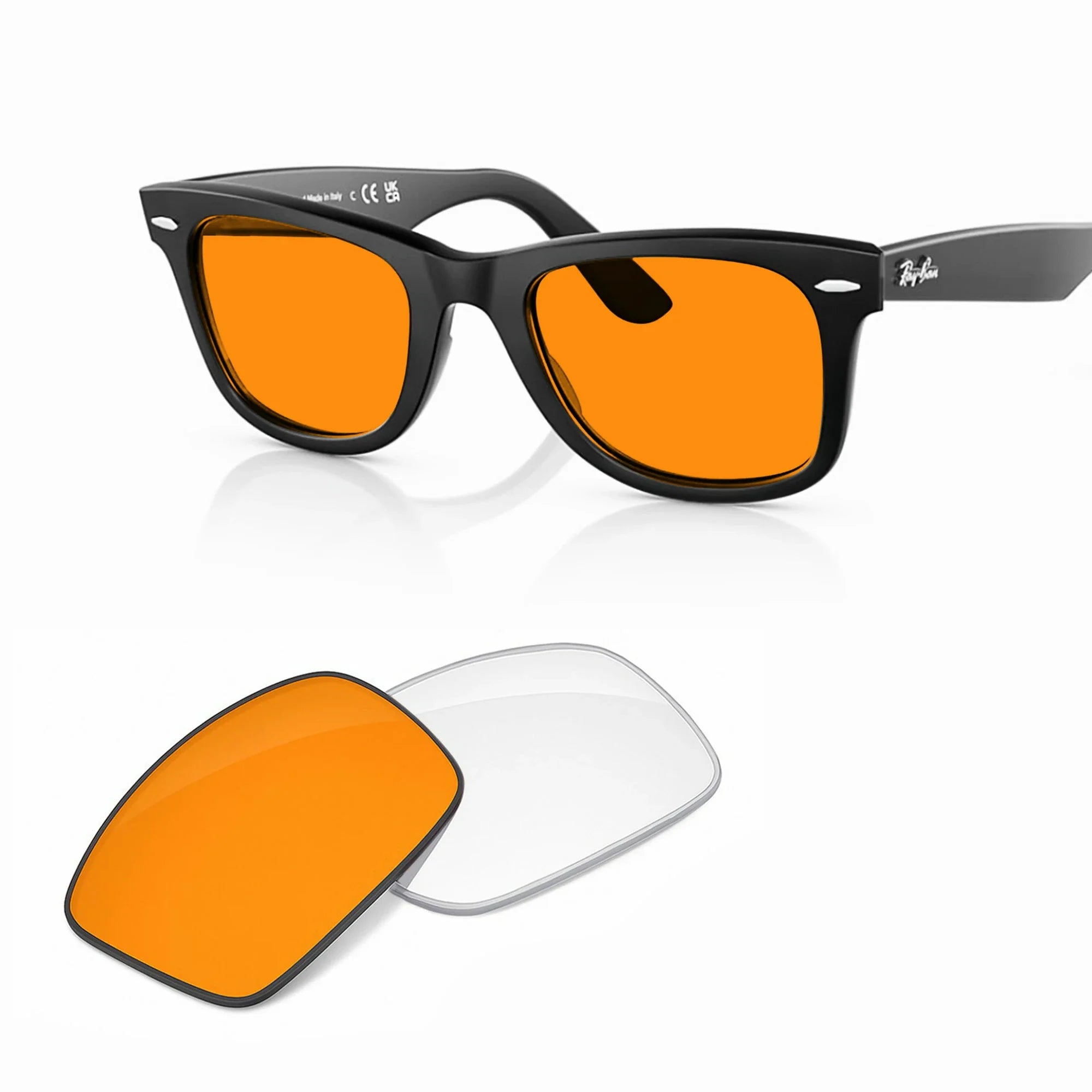 Ray-Ban RB2140F Original Wayfarer Classic Replacement Lenses